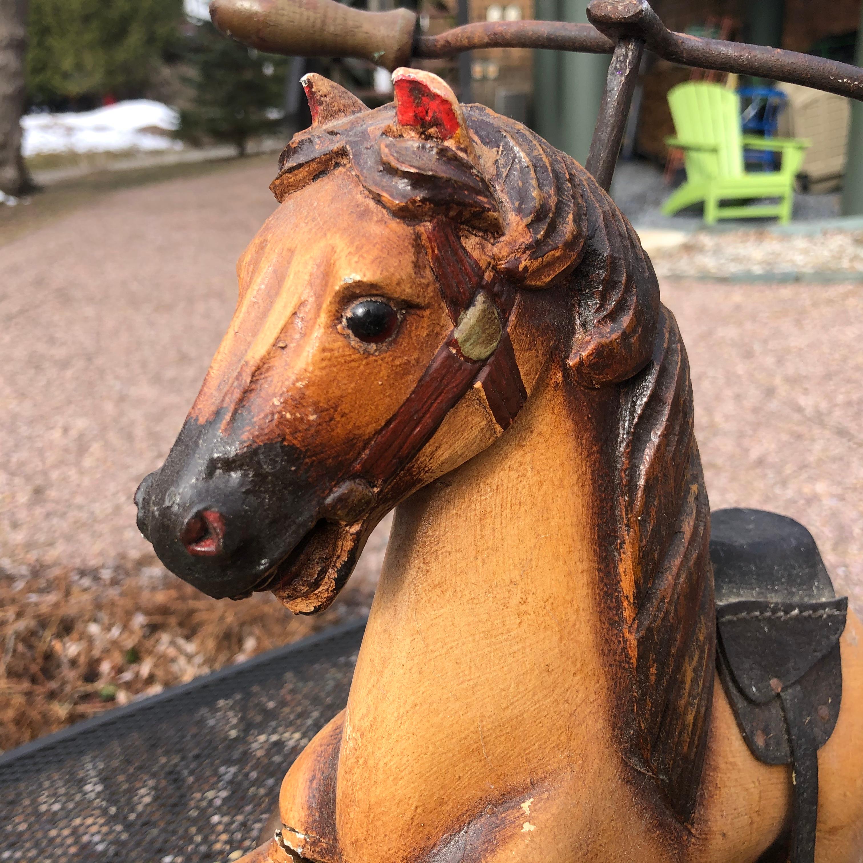 antique horse tricycle identification