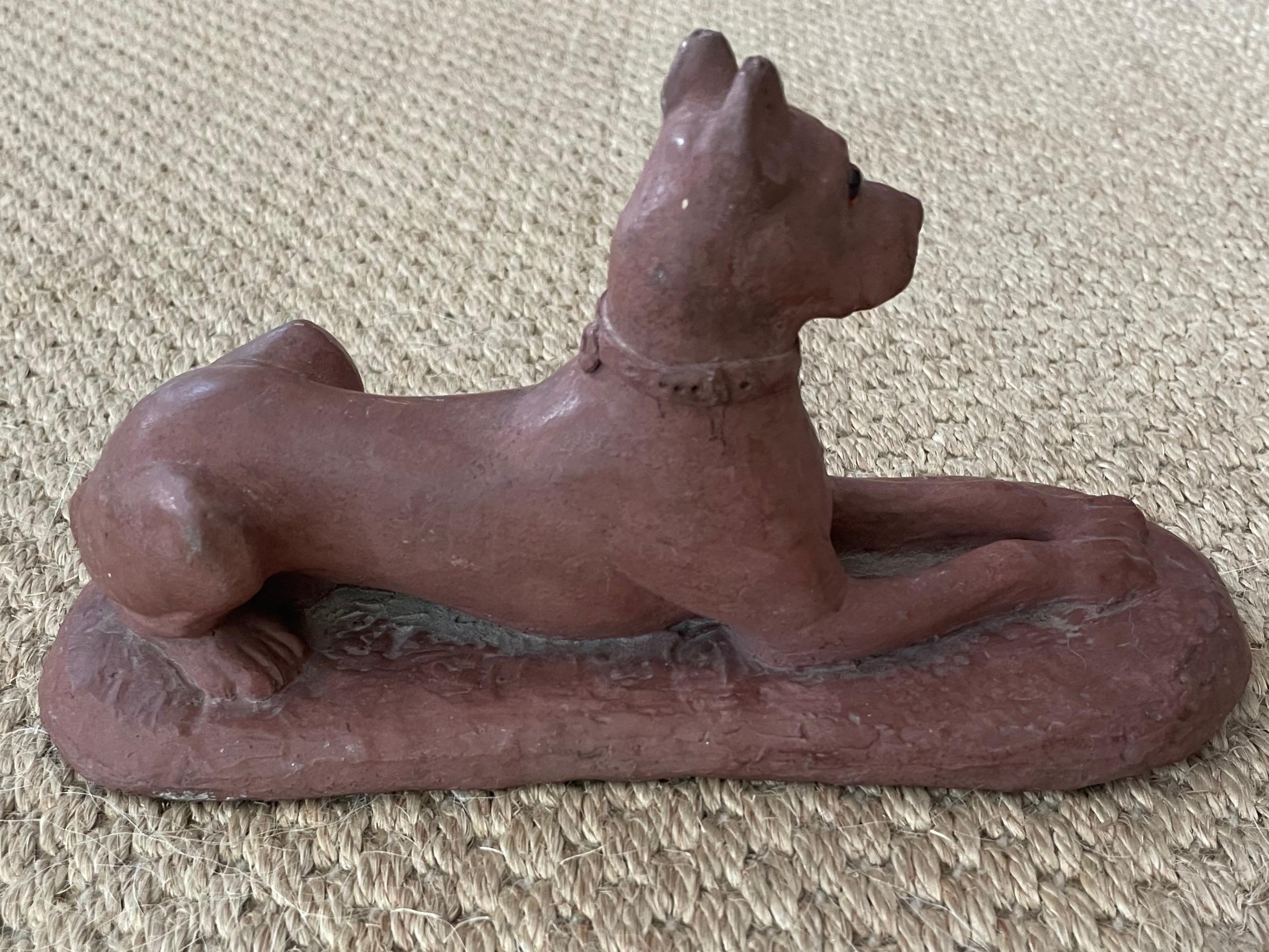 Hand-Crafted American Hound Sculpture For Sale