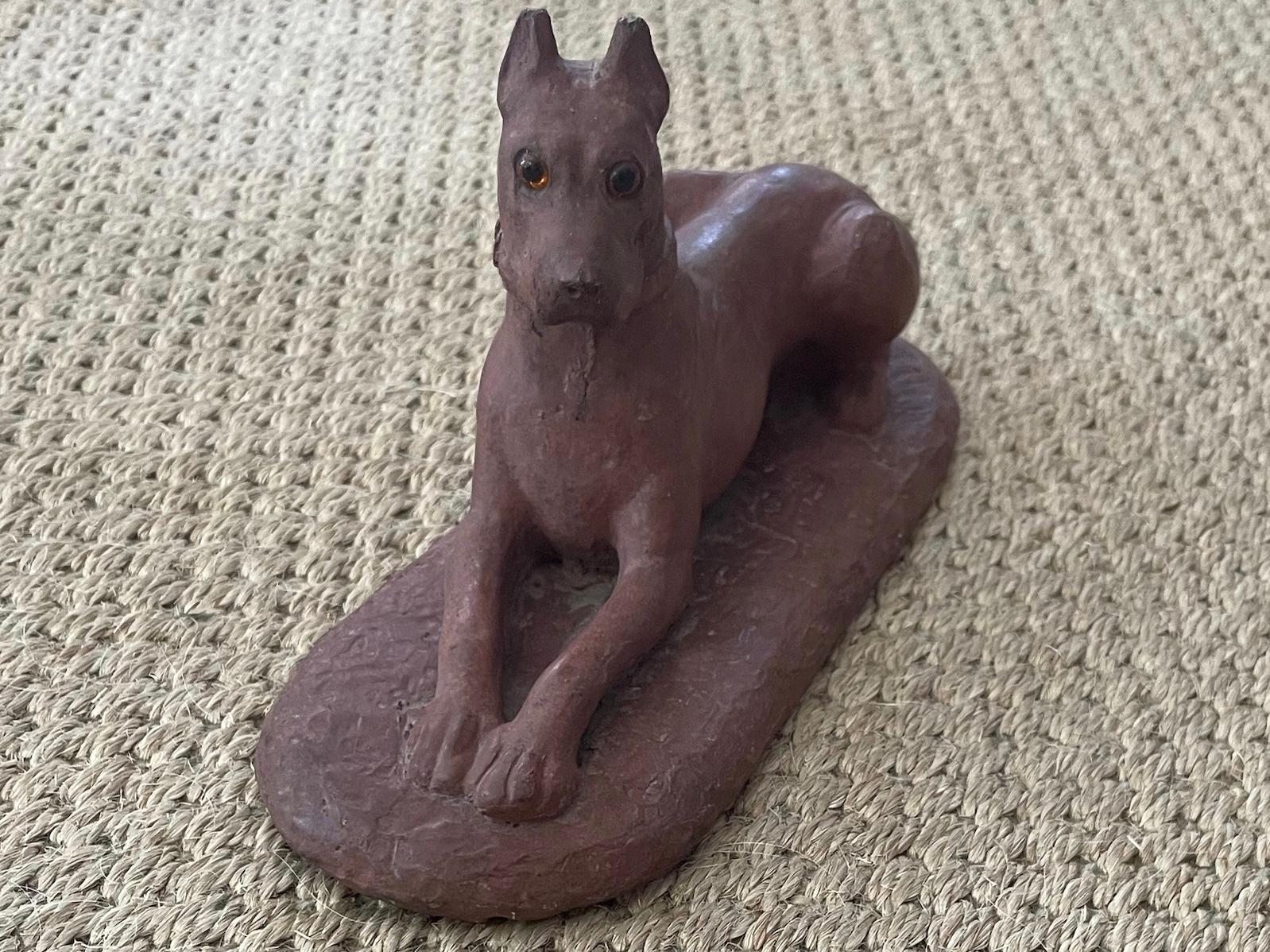 Américain Sculpture américaine chien de chasse en vente