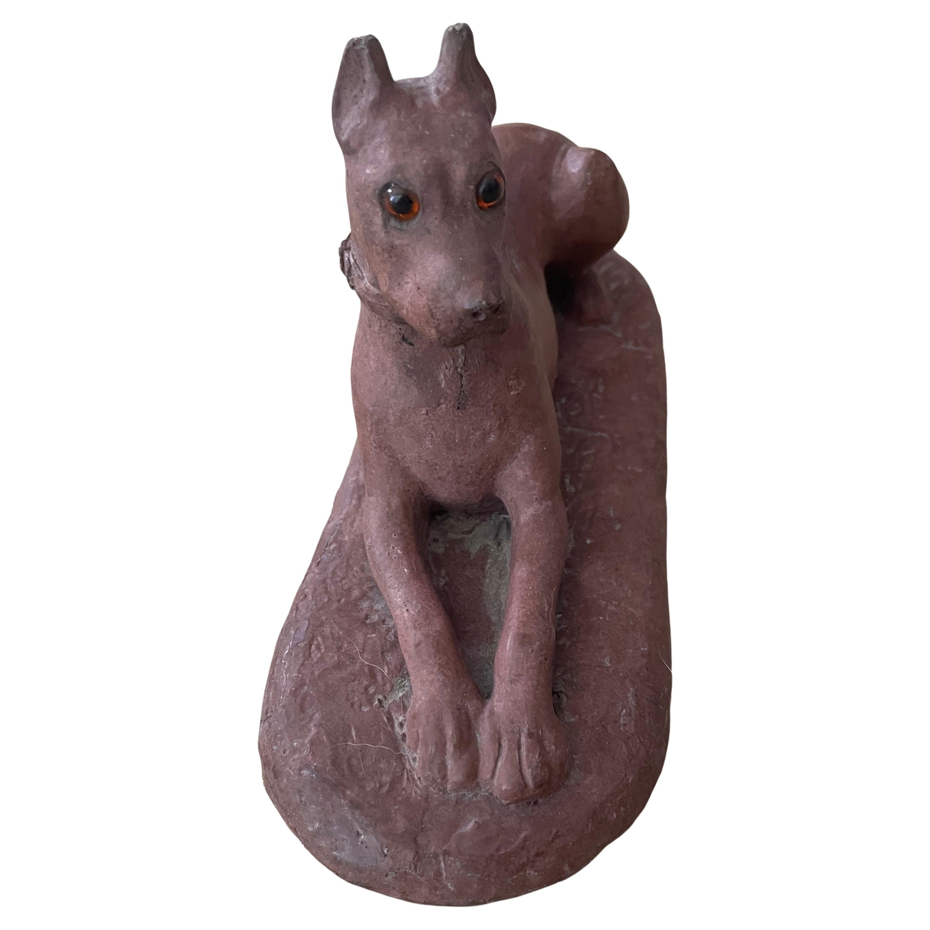 Sculpture américaine chien de chasse en vente