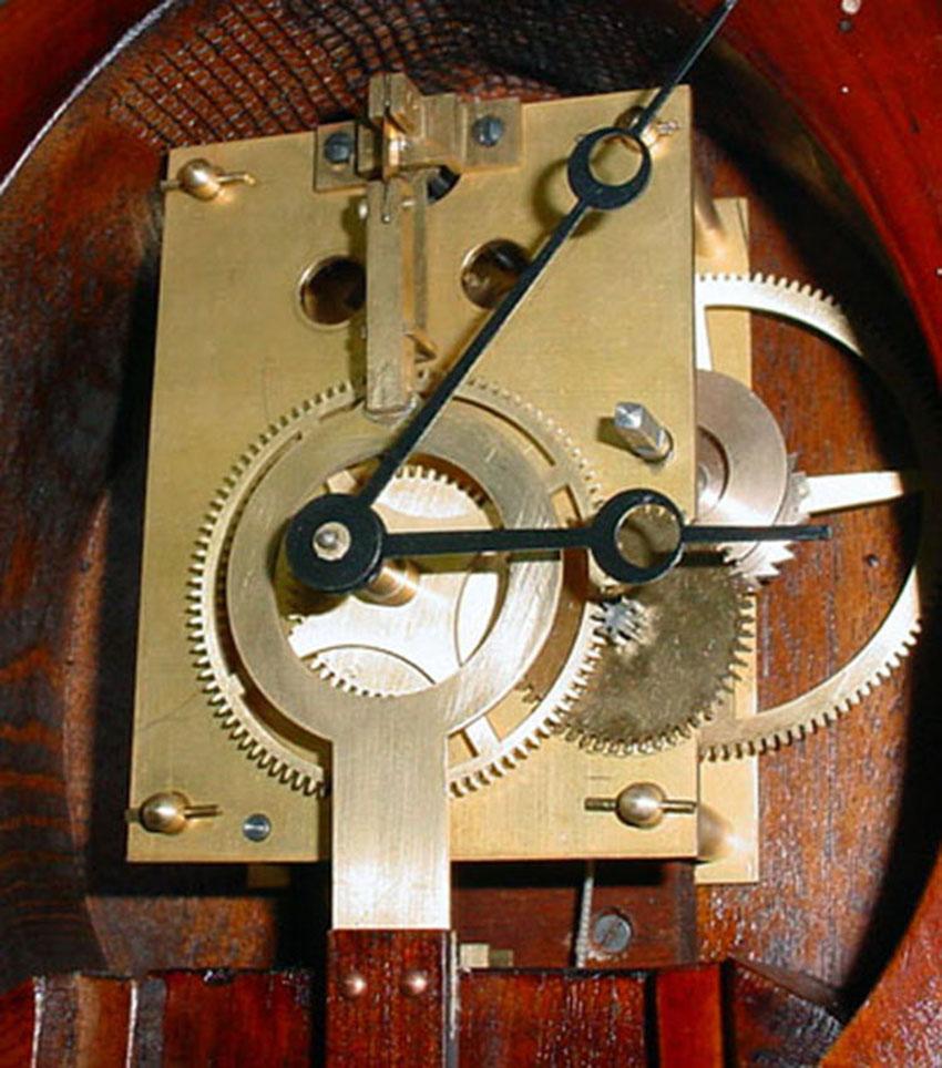 American Howard Style No. 5 Single Weight Driven 8 Day Movement Banjo Wall Clock 2
