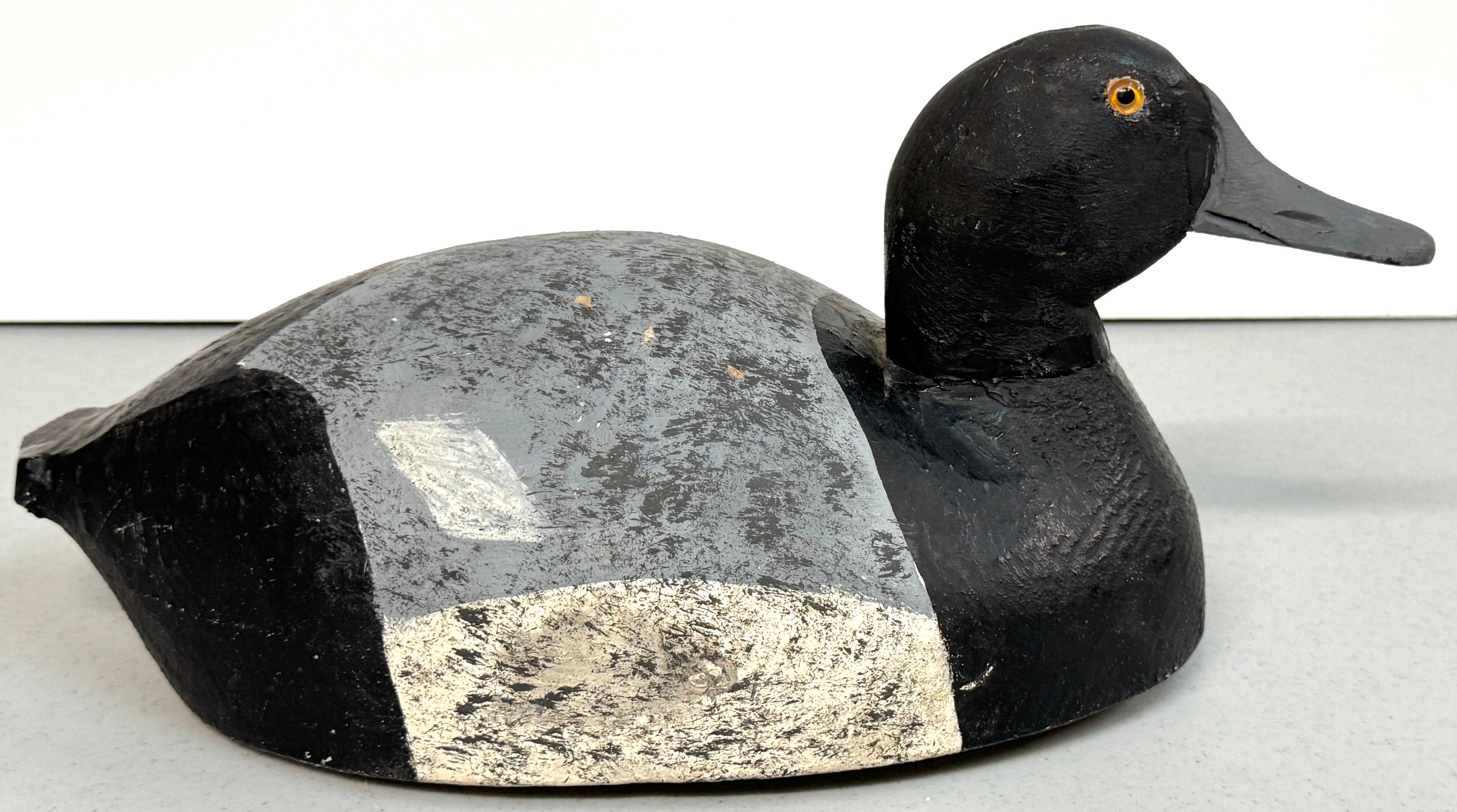 American Hunting Decoy 'Patches' with Glass Eyes and Metal Link Latch For Sale 1