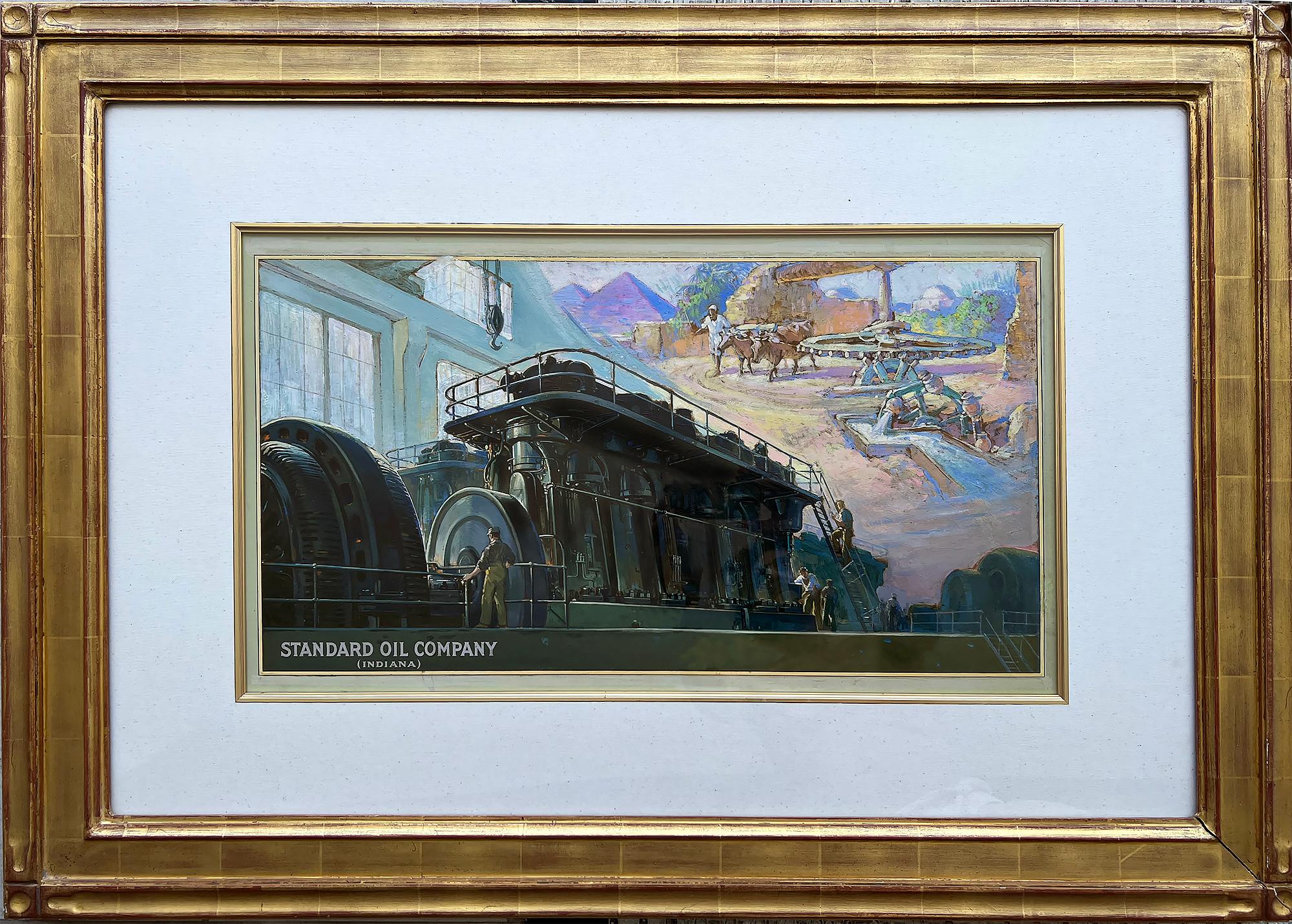 Wheels of Industry Past and Present, Golden Age of Illustration - Standard Oil For Sale 1