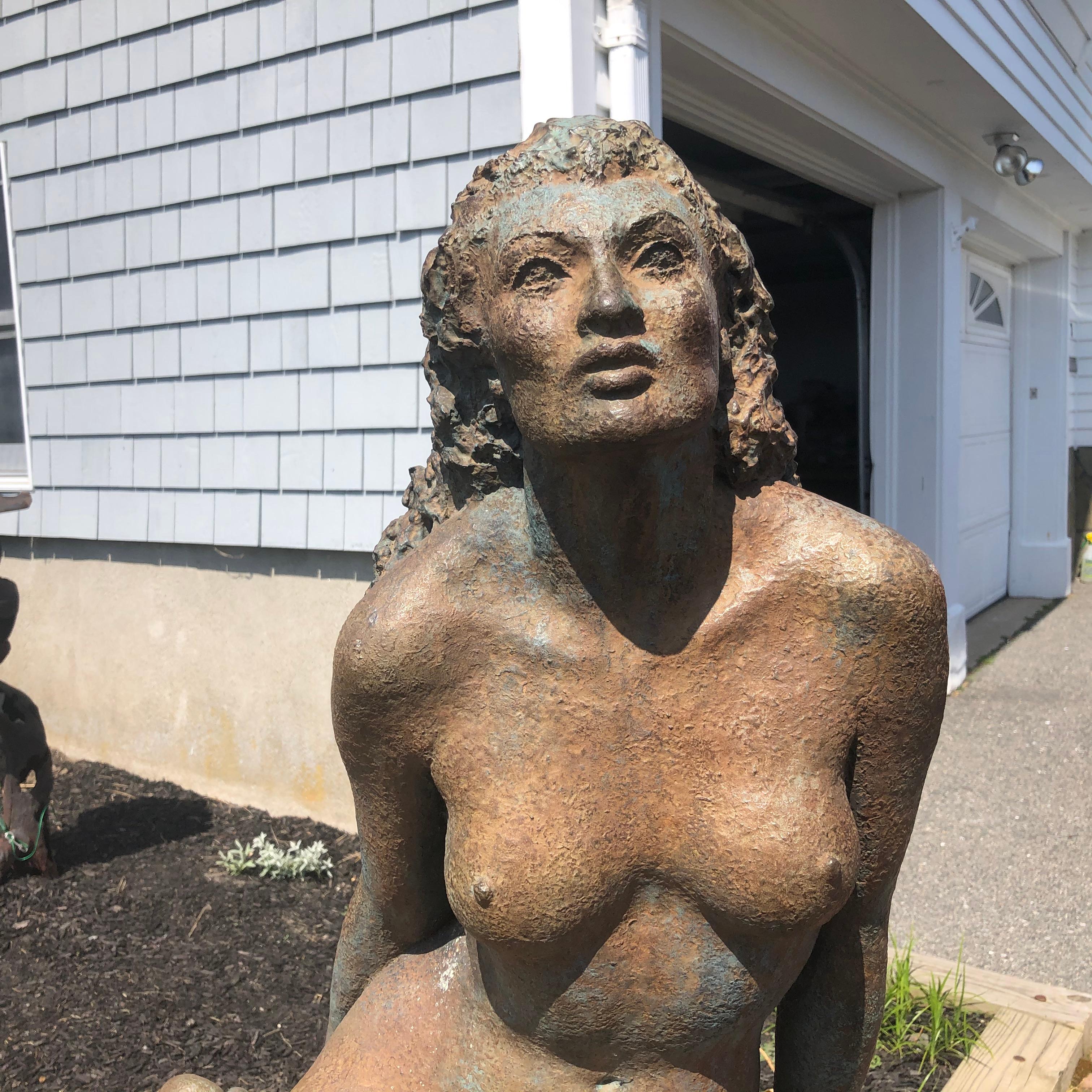 American Important Bronze Sensual  Beauty Midcentury Sculptor Stuart Benson For Sale 5