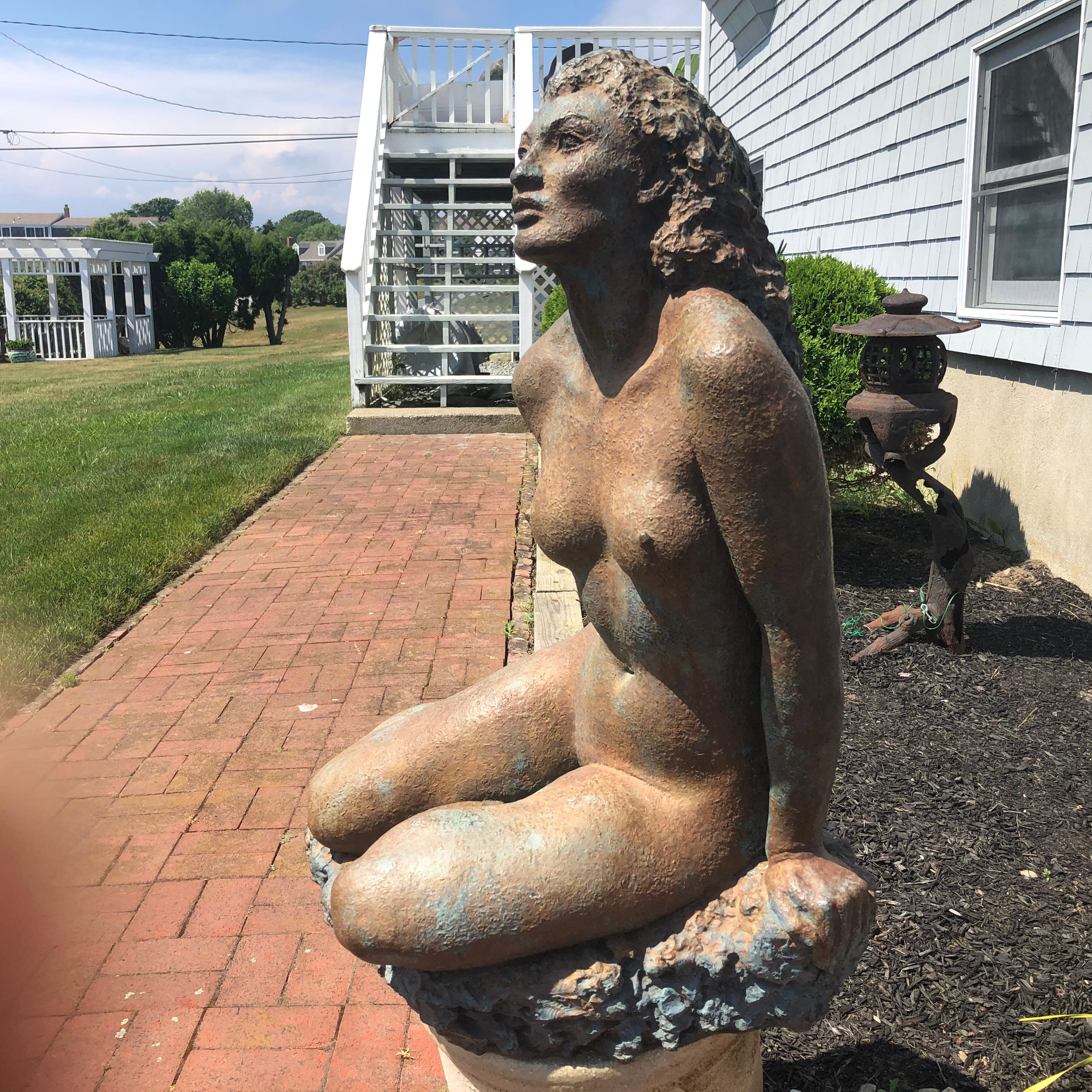 20ième siècle Grand bronze américain Sensual  Beauté par un important sculpteur du milieu du siècle en vente