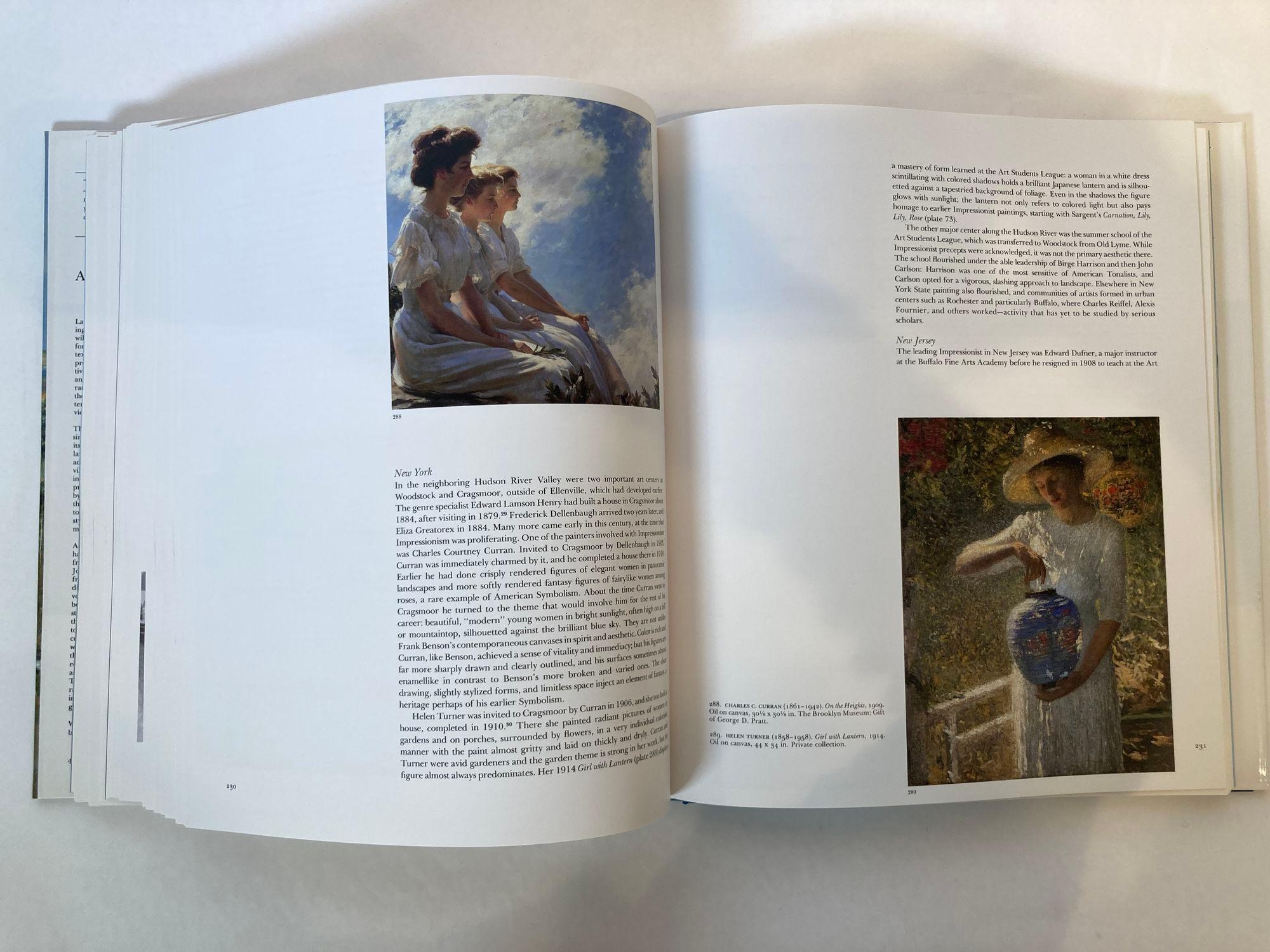 Livre à couverture rigide surdimensionnée de style impressionniste américain de William H. Gerdts en vente 6