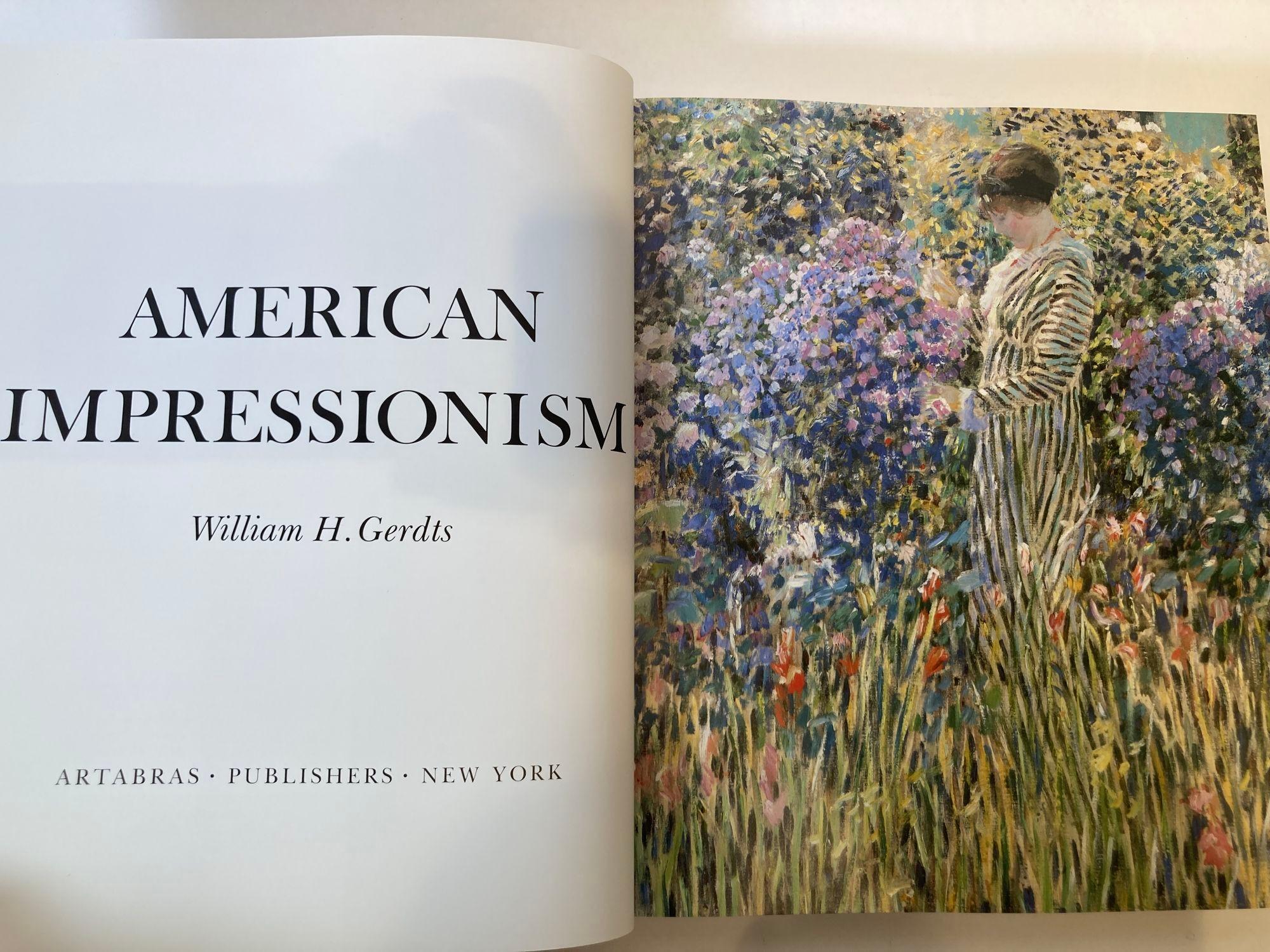 20ième siècle Livre à couverture rigide surdimensionnée de style impressionniste américain de William H. Gerdts en vente