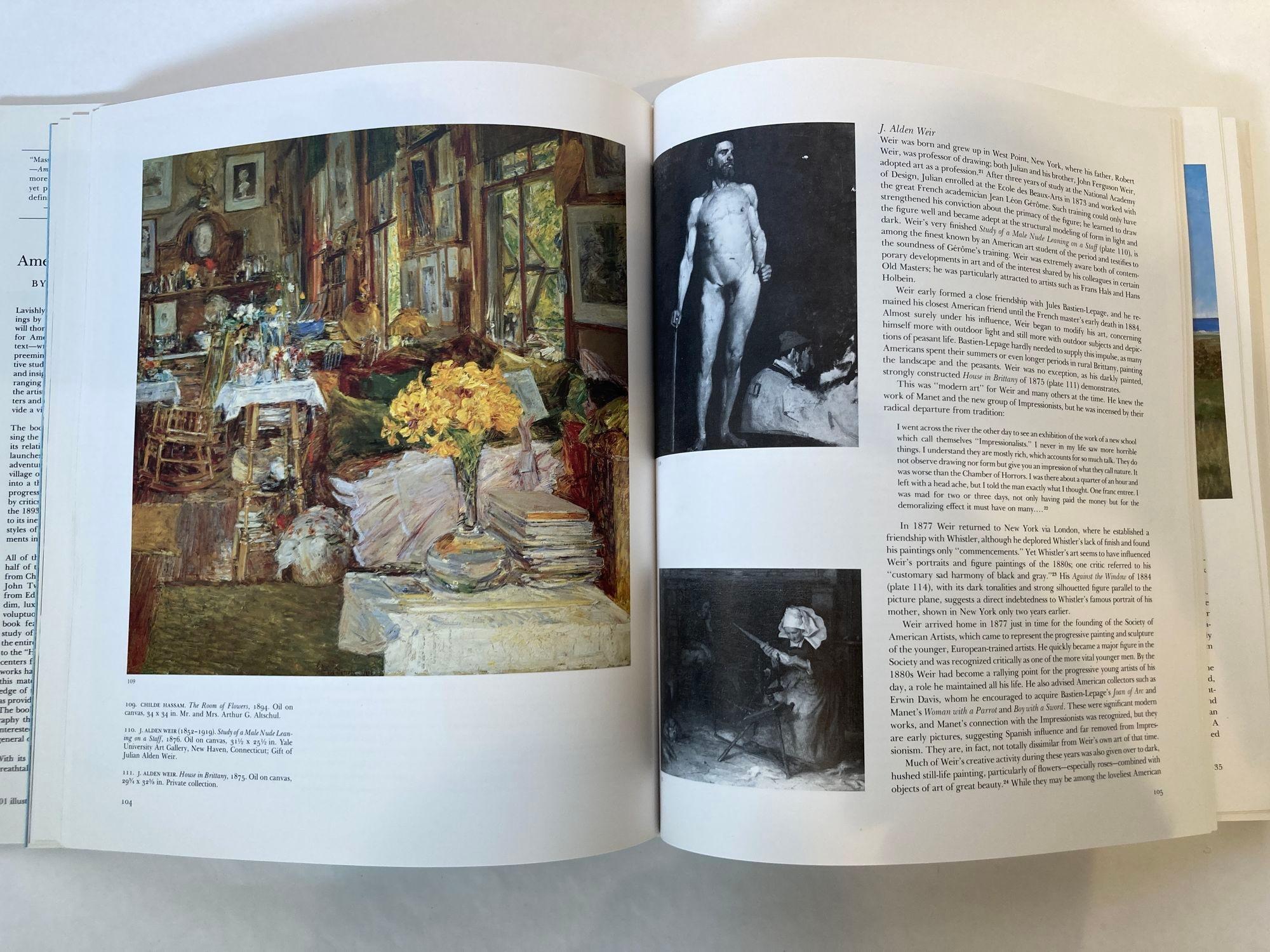 Papier Livre à couverture rigide surdimensionnée de style impressionniste américain de William H. Gerdts en vente