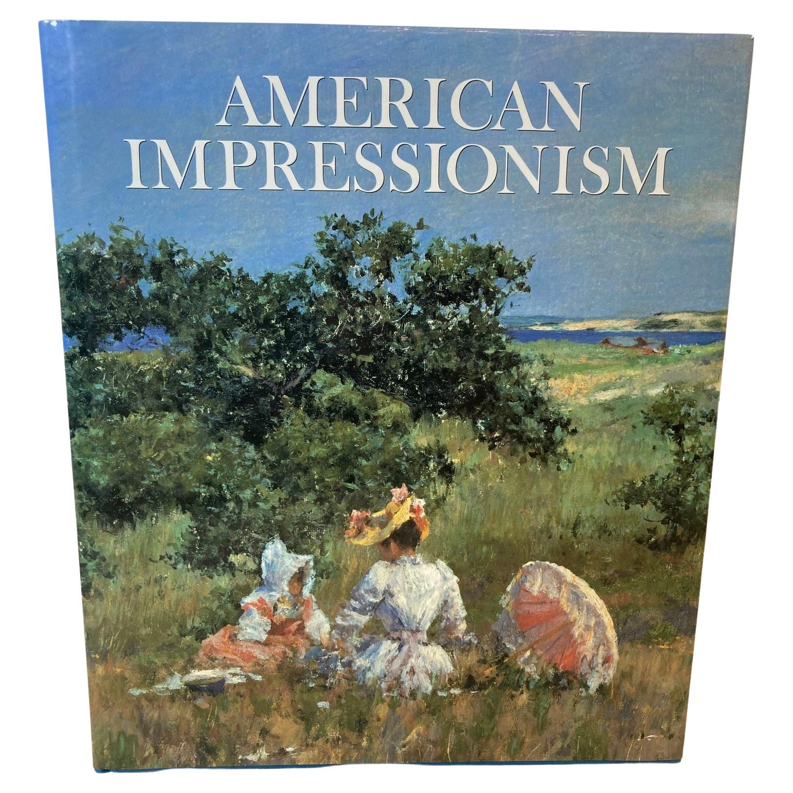 Livre à couverture rigide surdimensionnée de style impressionniste américain de William H. Gerdts