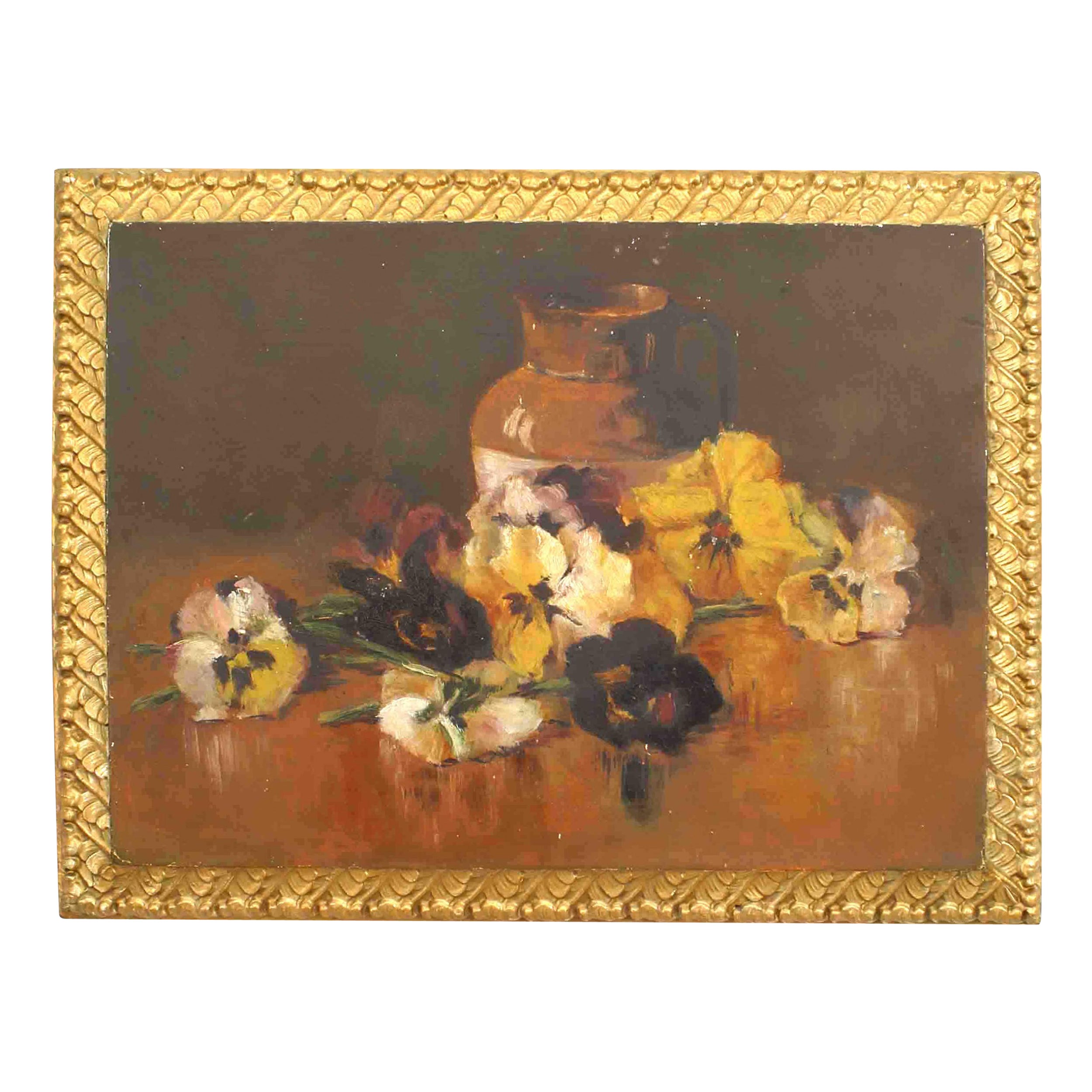 Amerikanischer Impressionist Blumenstillleben im Angebot