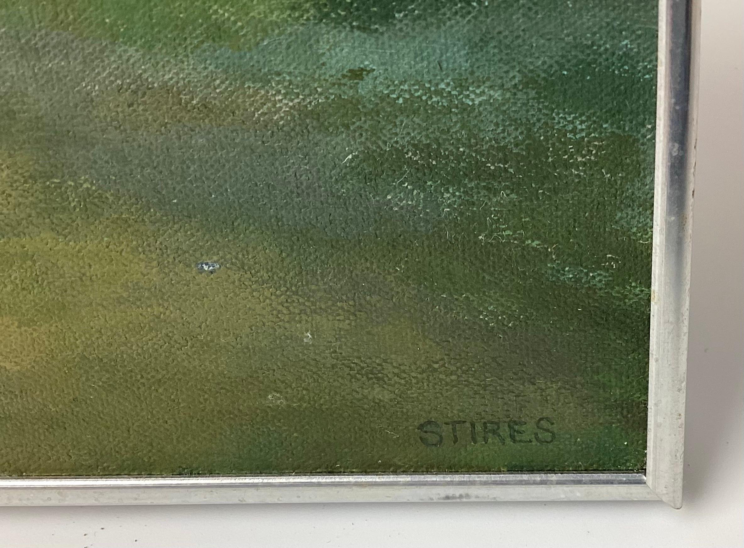 Peinture de paysage impressionniste américaine par Midge Stires Excellent état - En vente à Lambertville, NJ