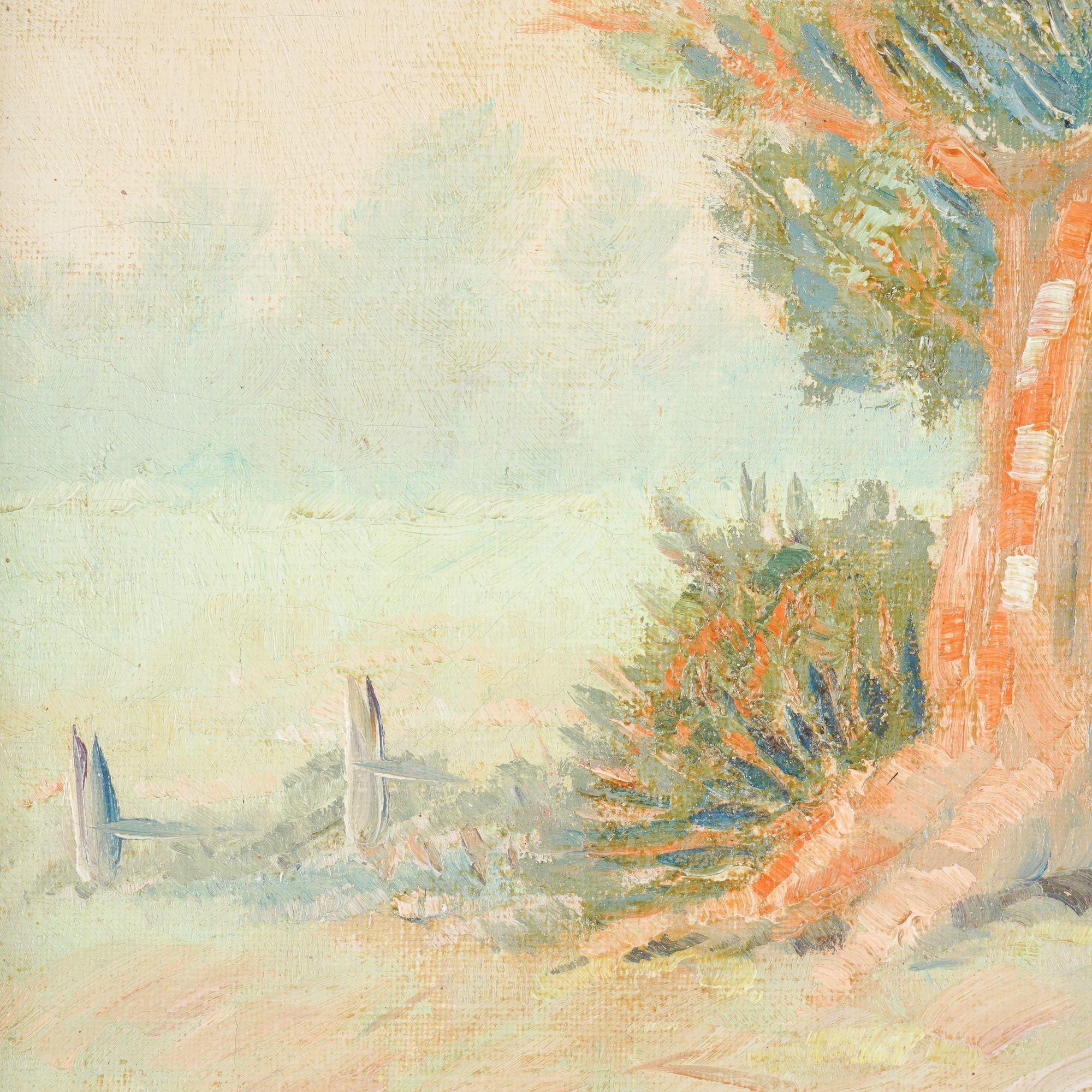 20th Century American Impressionist landscape study, 1950's For Sale
