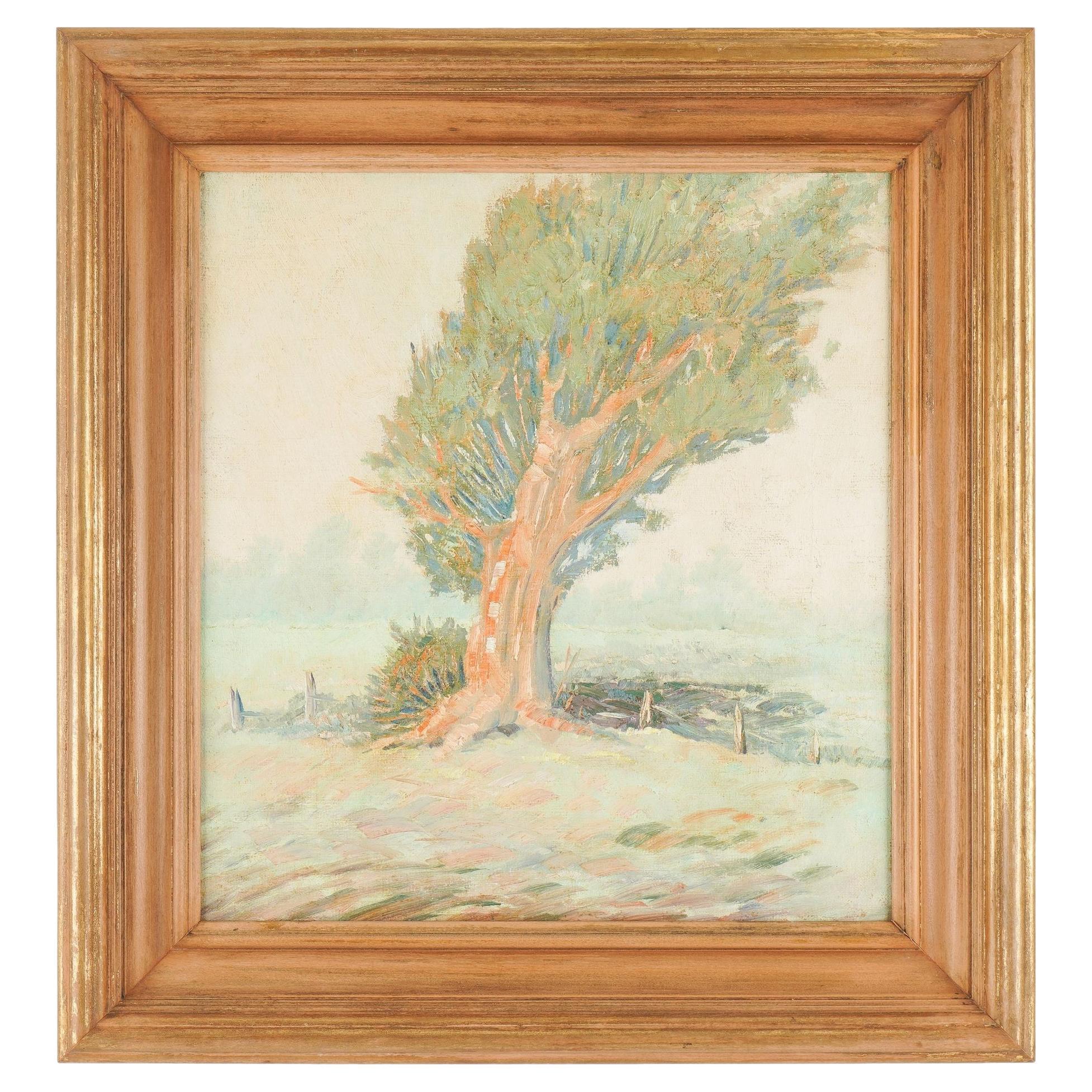 American Impressionist landscape study, 1950's For Sale