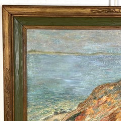 American Impressionist Oil of Martha's Vineyard Gay Head Cliffs D. 1917