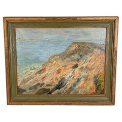 American Impressionist Oil of Martha's Vineyard Gay Head Cliffs D. 1917