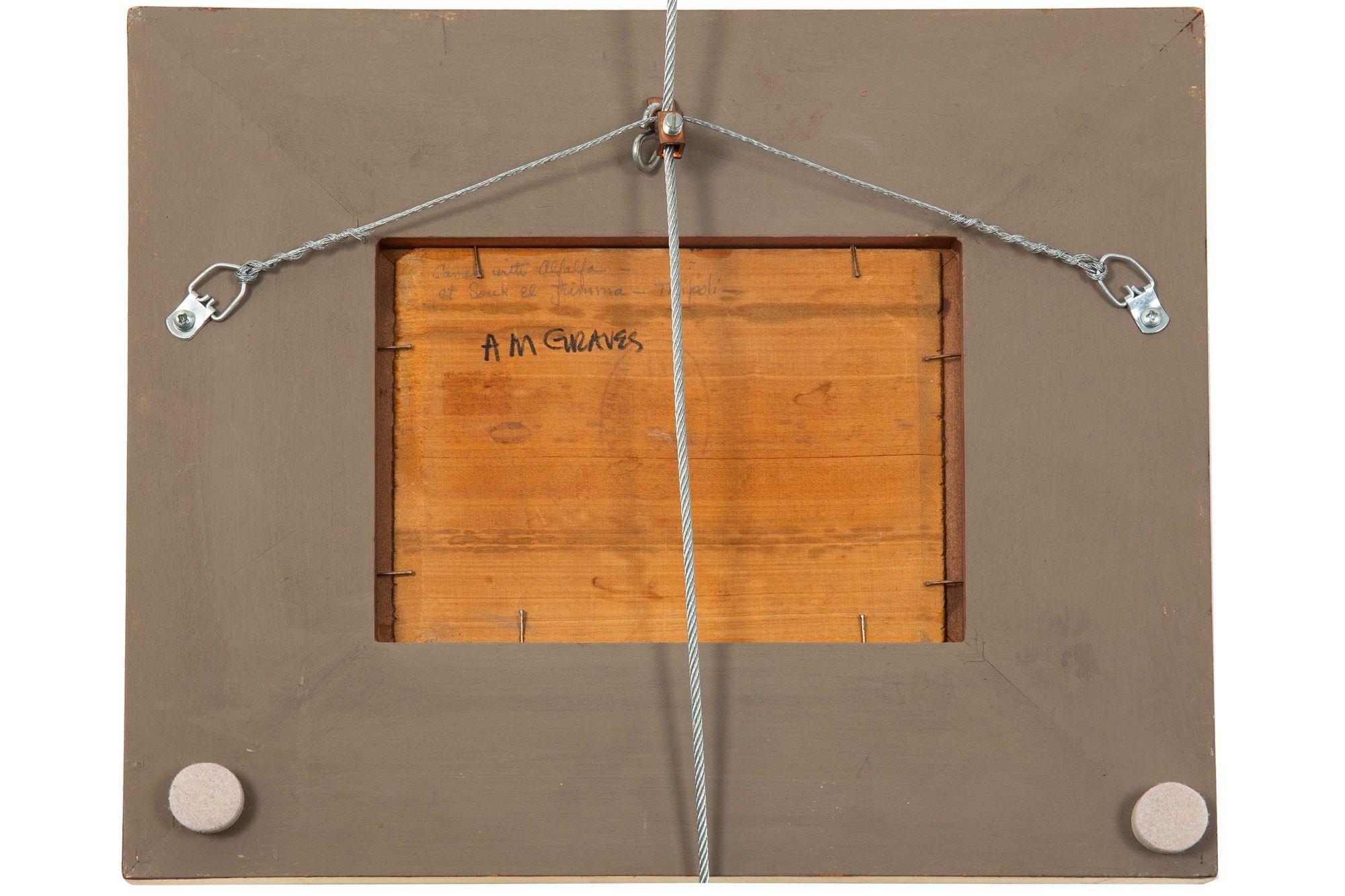 Peinture impressionniste américaine d'Albert Graves représentant un chameau à Souq al Jum'aa en vente 6