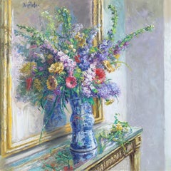 Nature morte impressionniste américaine signée Dan Poole, Circa 1970