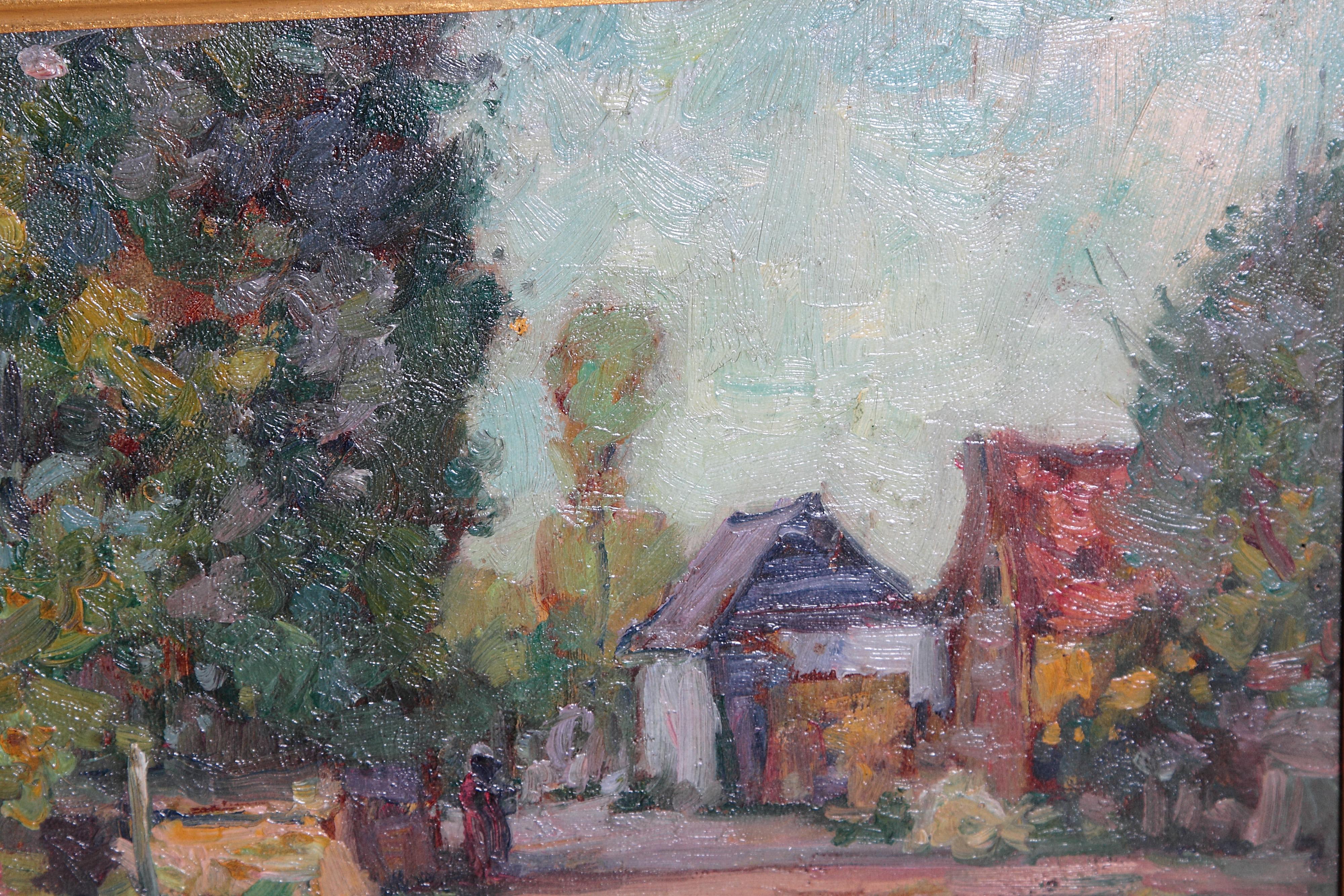 American Impressionistic Oil on Board by Roy Brown 2
