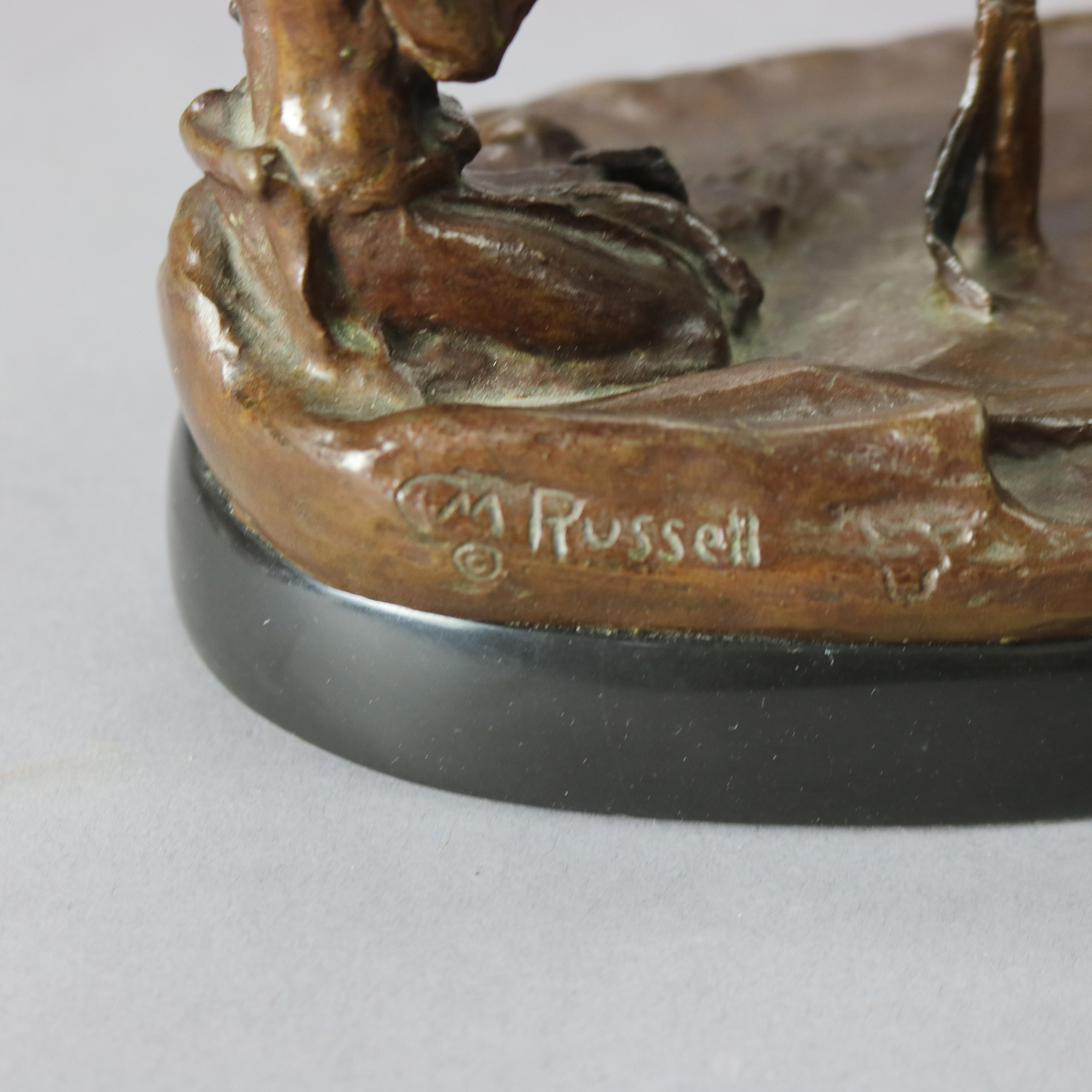 Scultura in bronzo degli Indiani d'America, 