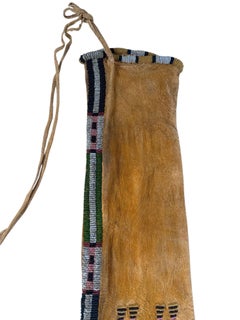 American Indian Cheyenne Style Beaded Tobacco Bag