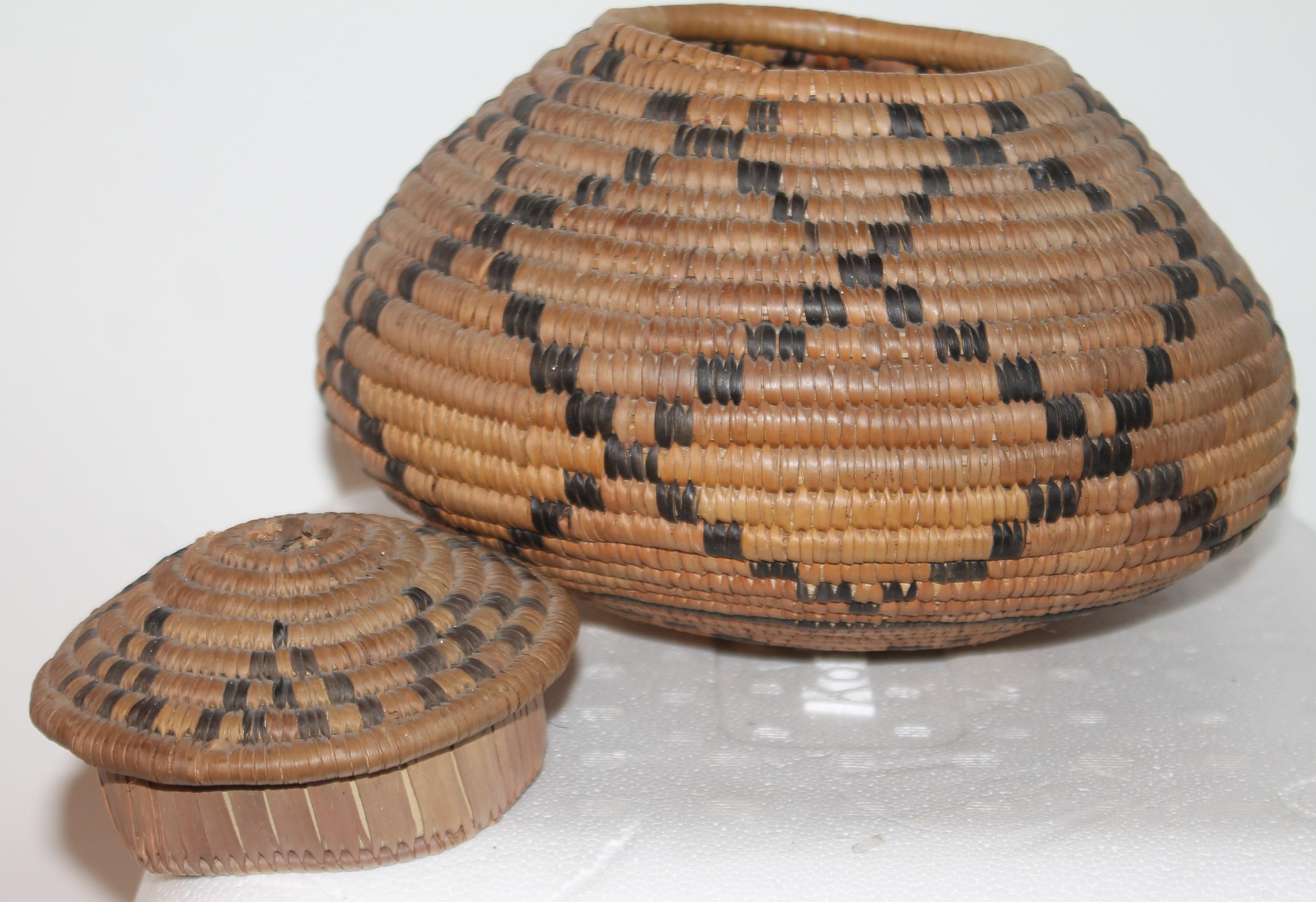 indian baskets with lids