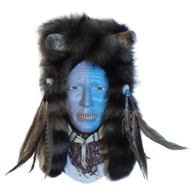 American Indian Head 20th Century For Sale