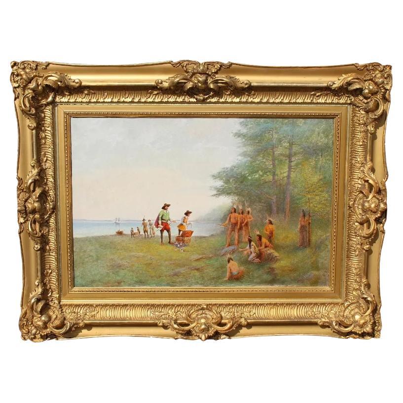 Ernesto Zepeda Native American Oil Painting For Sale at 1stDibs