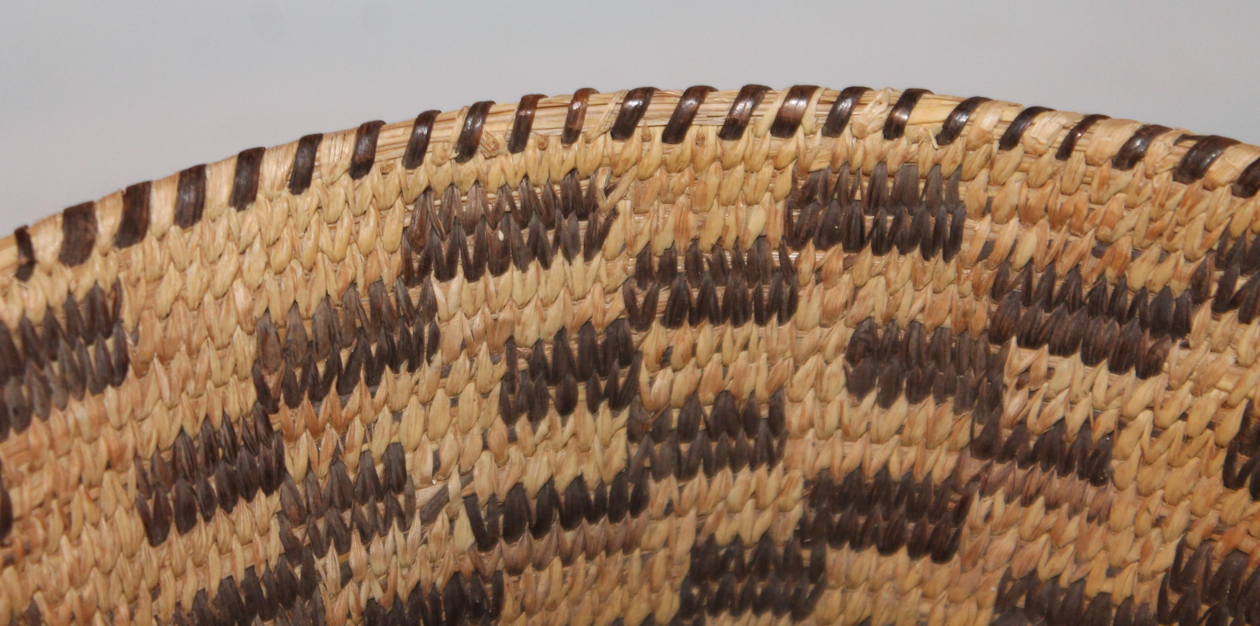 Hand-Crafted American Indian Pima Basket