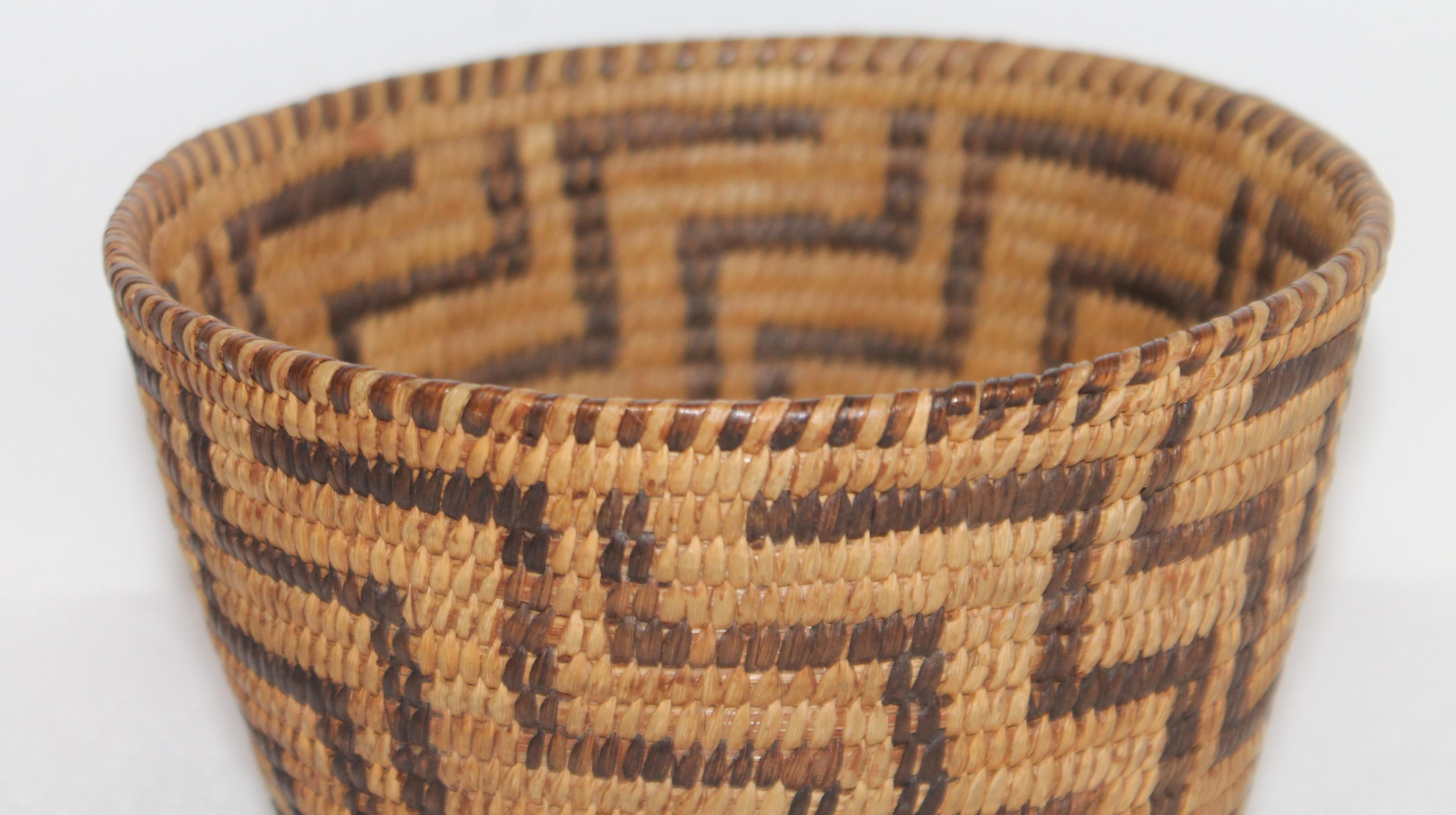 Beautiful American Indian Pima basket with great form and design. Very tightly woven and in stellar condition.