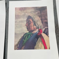 6 Winold Reiss Blackfeet Indian Portrait Lithographs, Great Northern Railway