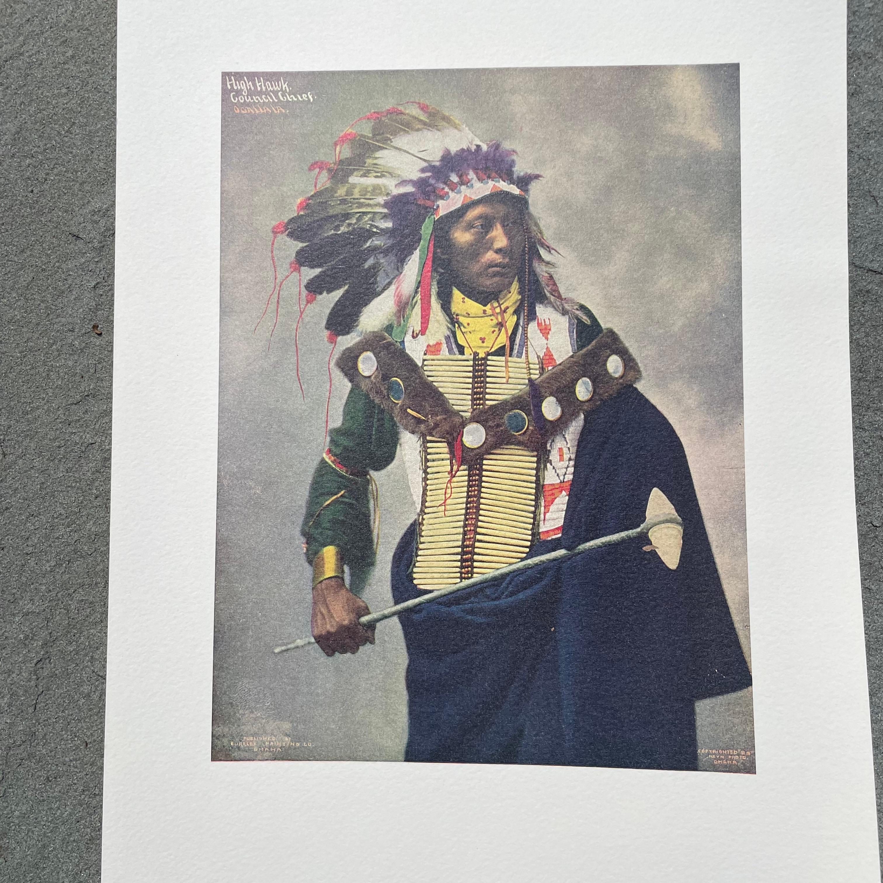 American Indian Portraits, High Quality Prints, Total of 6 In Good Condition For Sale In Bedford Hills, NY