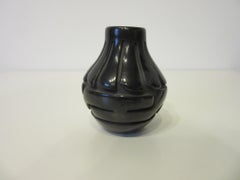 American Indian Pueblo Carved Pottery Vase by Stella Chavarria