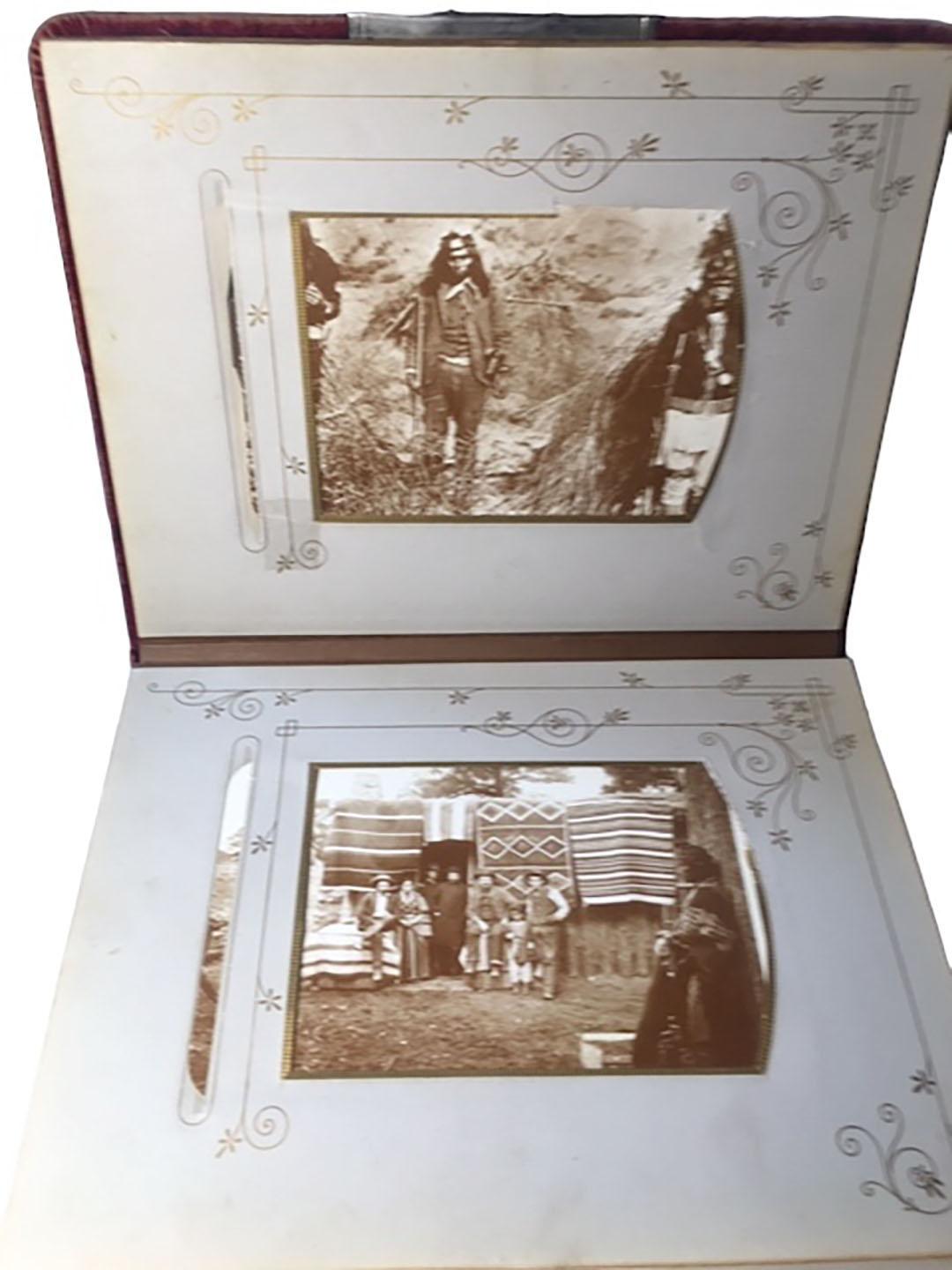 American Indian Red Velvet Photo Book Of Indians For Sale 2