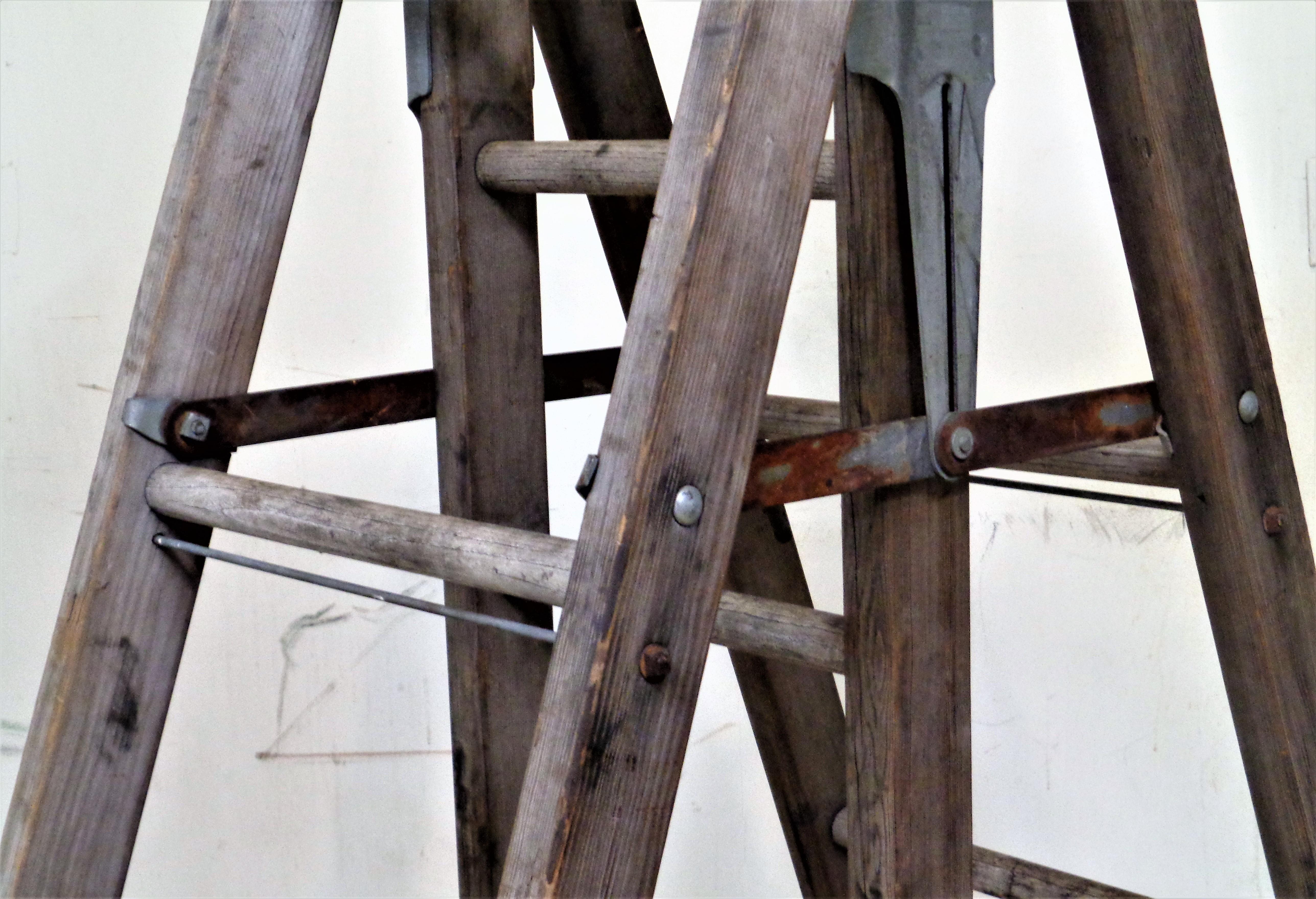 American Industrial A-Frame Extension Ladder 2