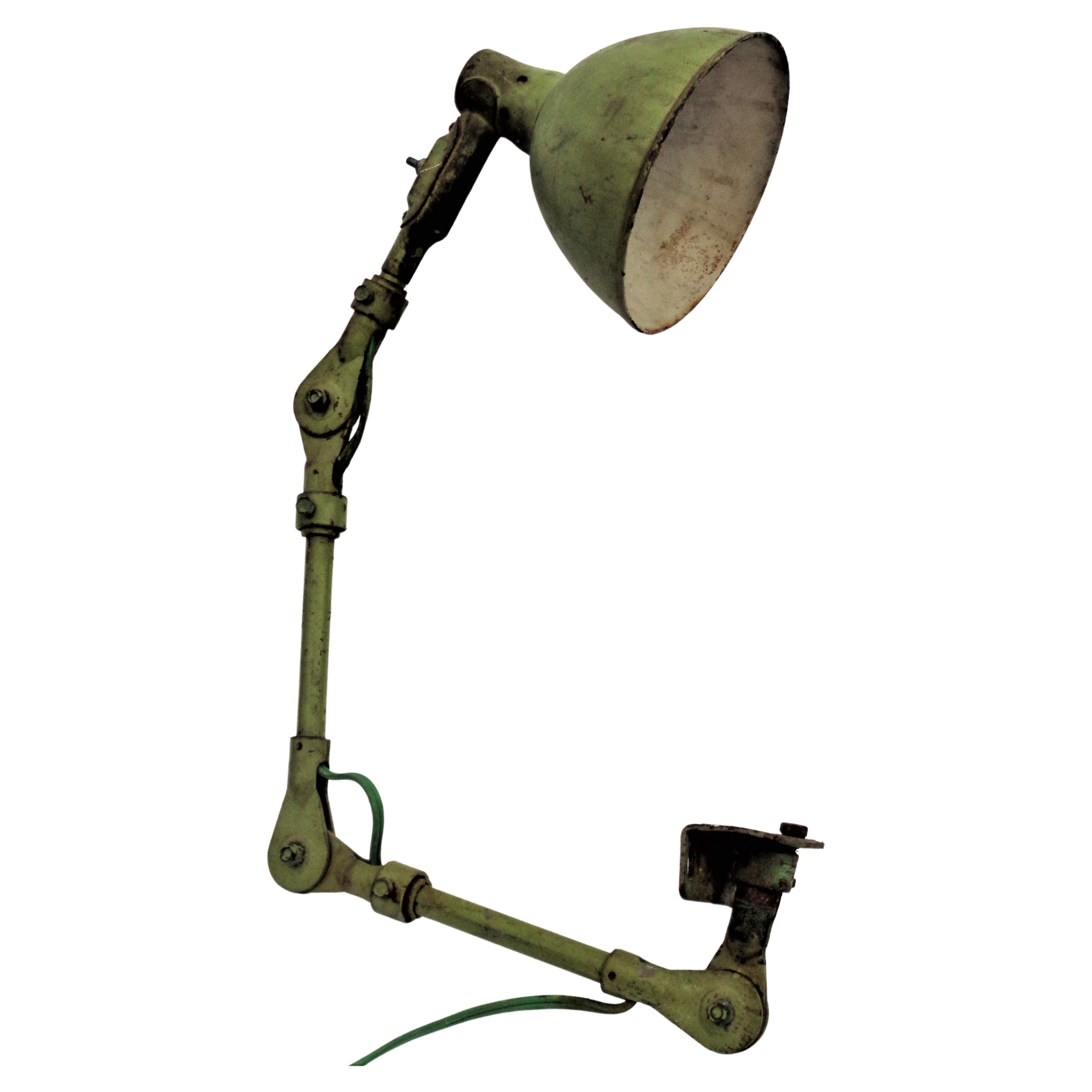 American Industrial Task Lamp 1940 For Sale