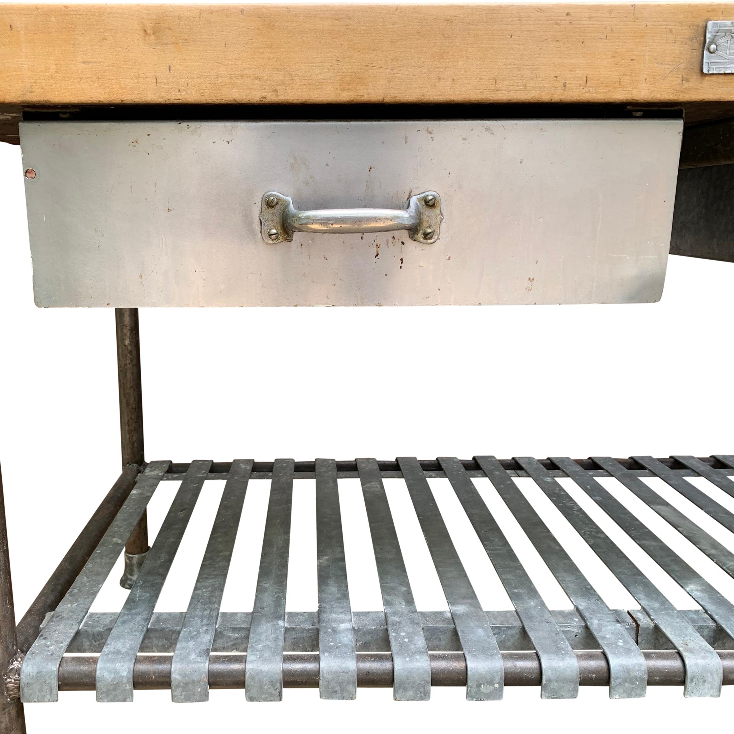 stainless steel butcher table