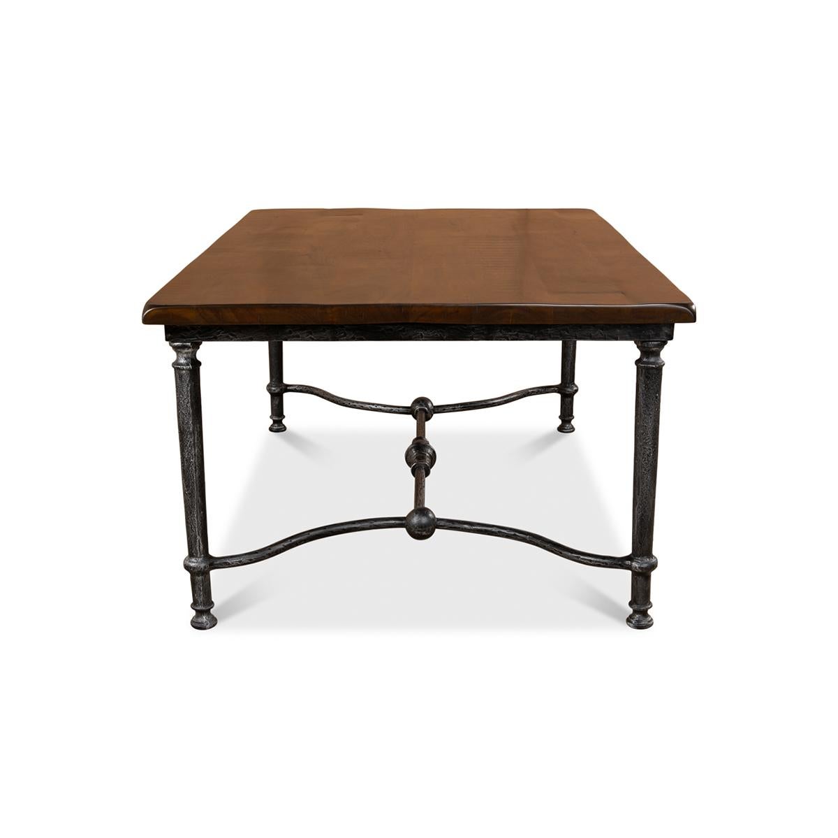 Asian American Industrial Coffee Table For Sale