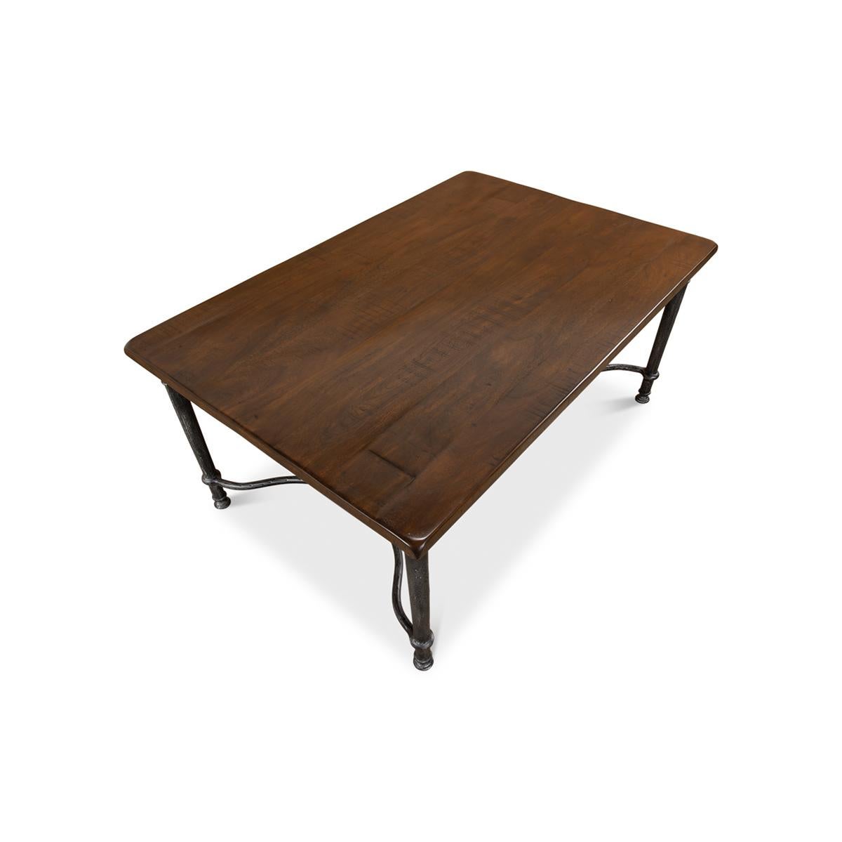 American Industrial Coffee Table In New Condition For Sale In Westwood, NJ