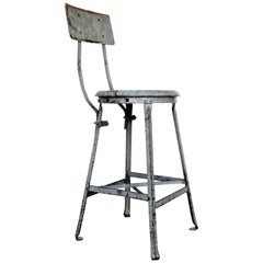 American Industrial Factory Stool