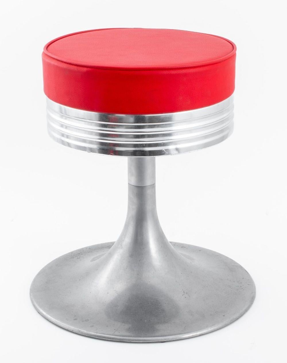 20th Century American Industrial Modern Aluminum Stools, 3 For Sale