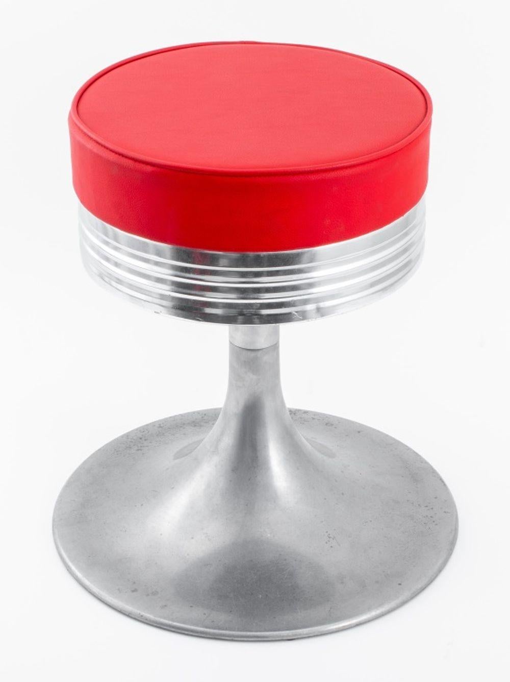 American Industrial Modern Aluminum Stools, 3 For Sale 1