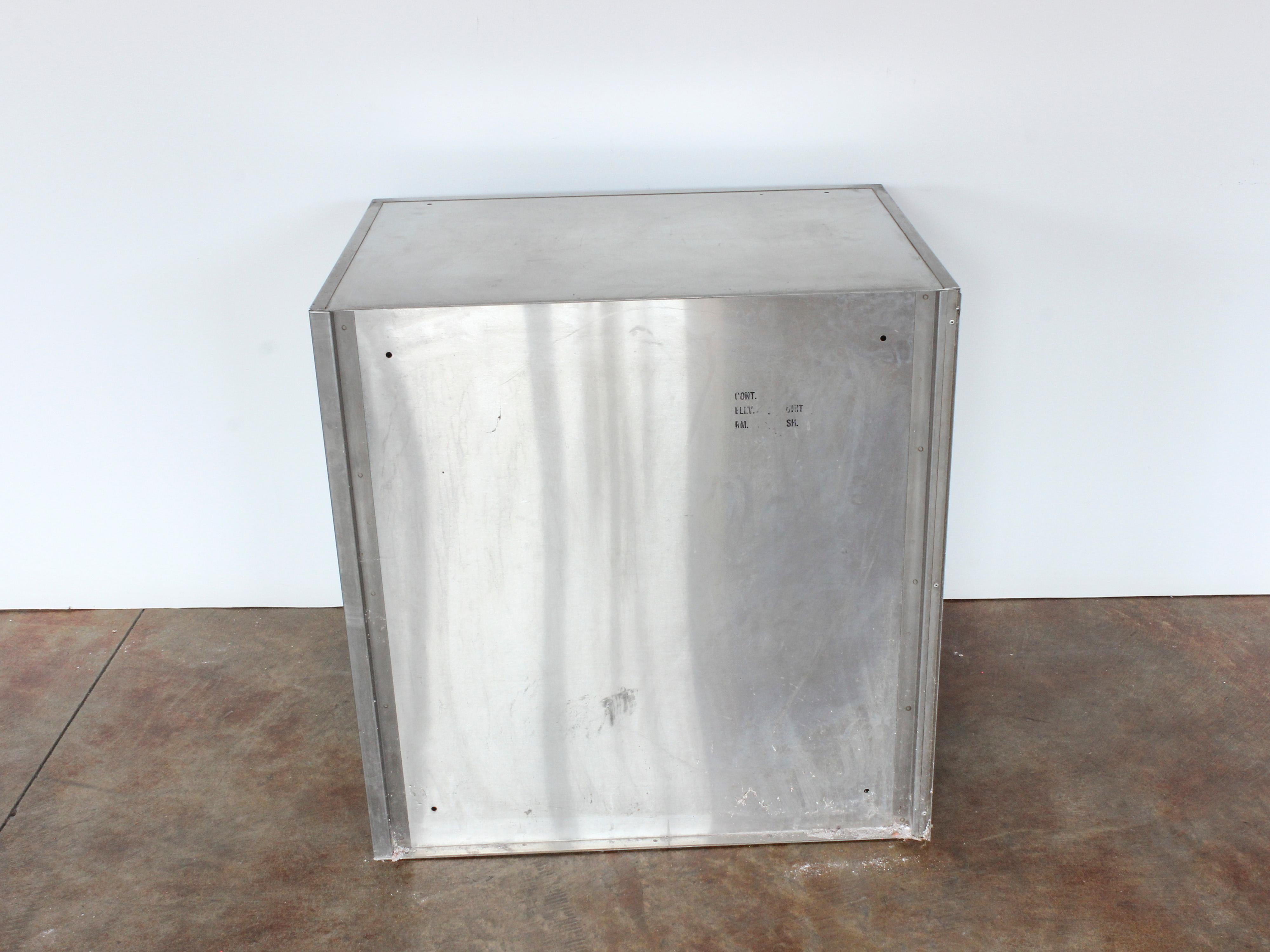 American Industrial Stainless Steel Chest with 4 Drawers, C. 1940s 9
