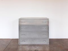 American Industrial Stainless Steel Chest With 4 Drawers, C. 1940s
