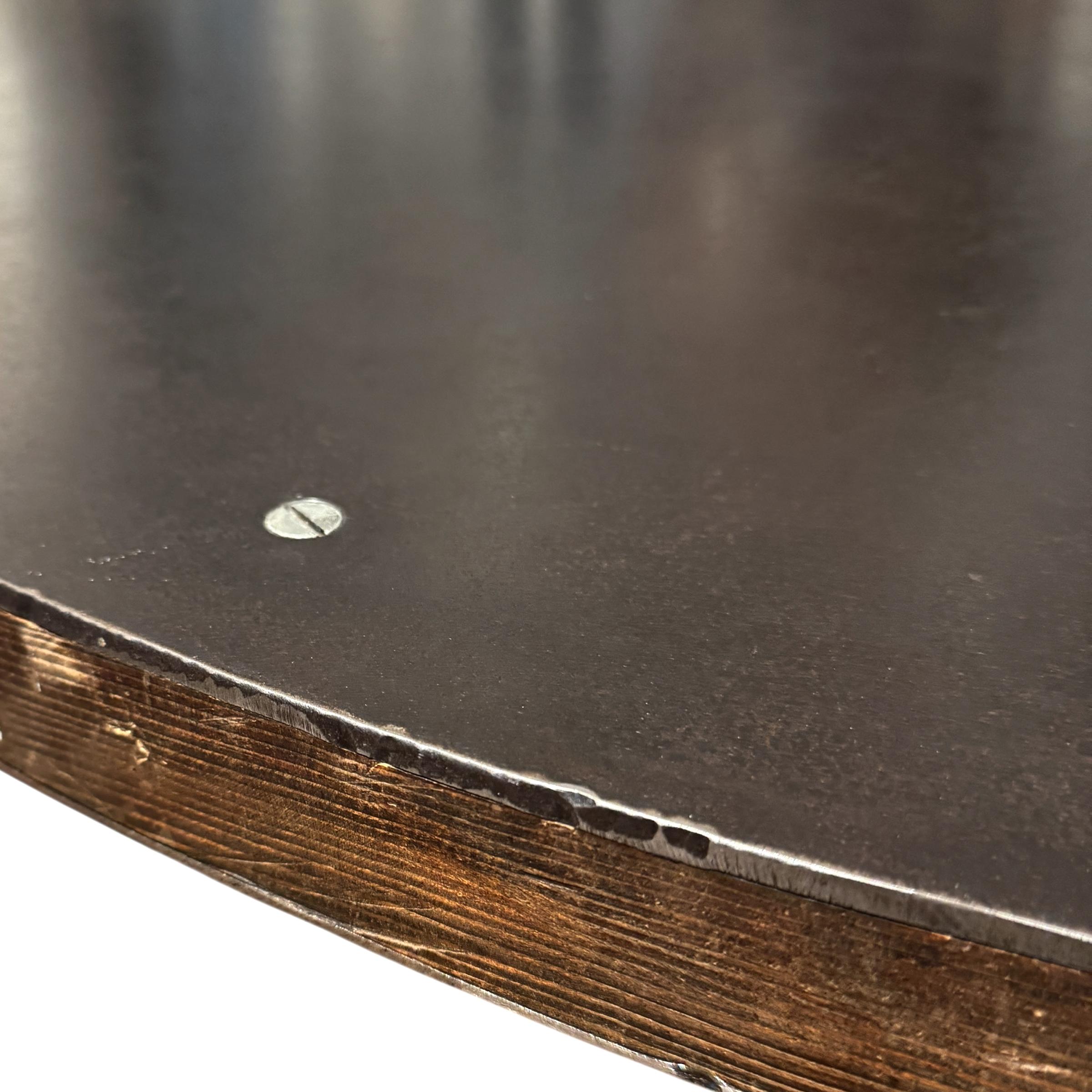 American Industrial Steel Dining Table im Angebot 3