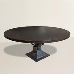 American Industrial Steel Dining Table