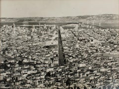 Panoramic View of San Francisco 1939, Silver Gelatin Black and White Photography