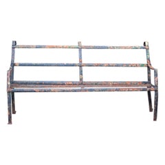 American Iron Strap Garden Bench