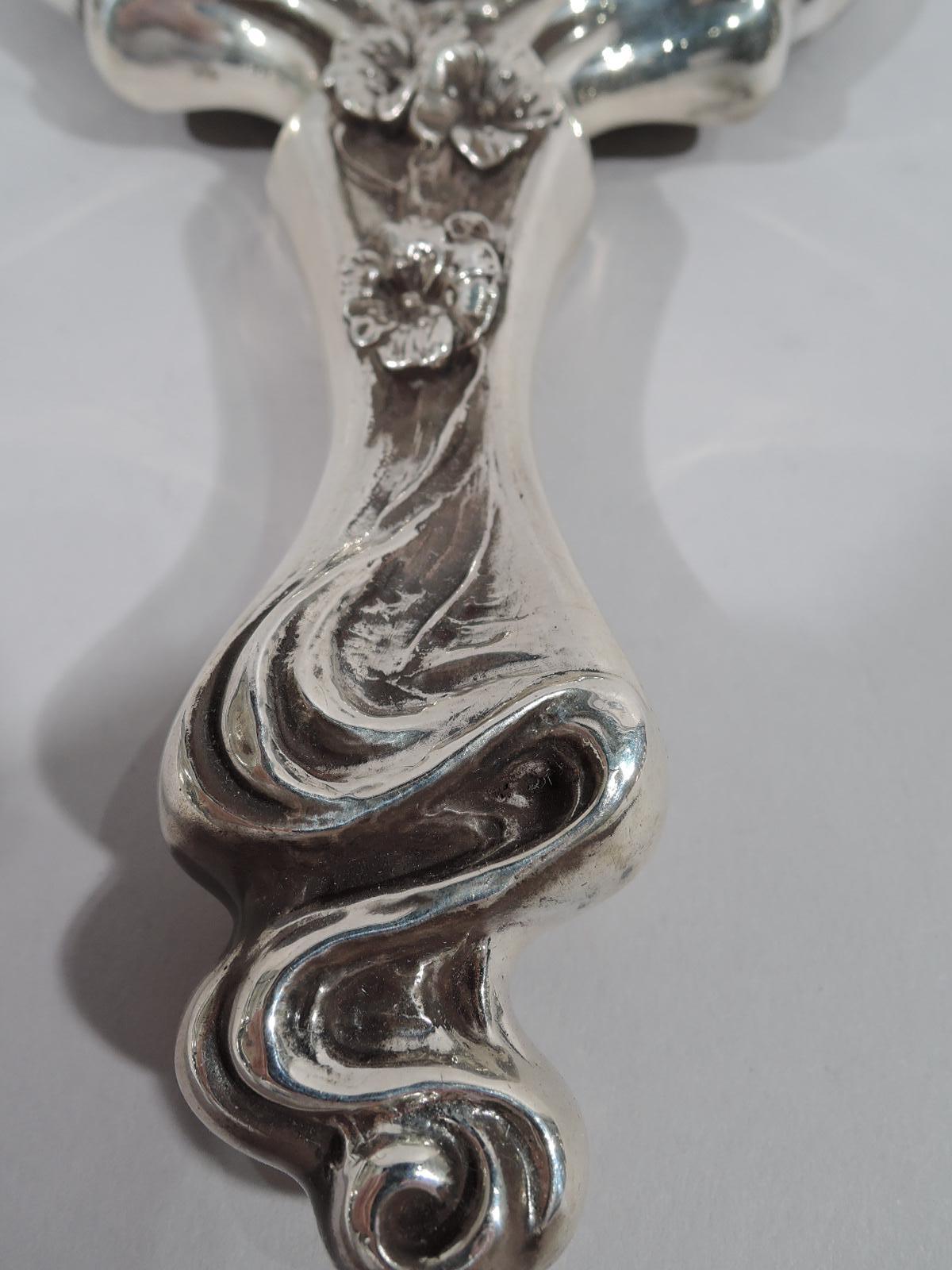 American Japonesque Art Nouveau Sterling Silver Geisha Vanity Set 2
