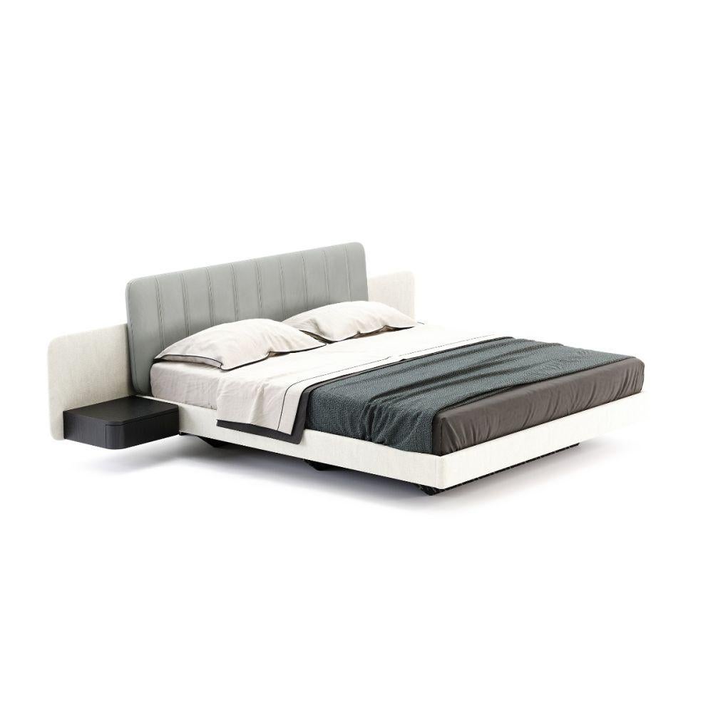 Cama Americana King Size con Mesillas de Noche Flotantes Hecho a mano en venta