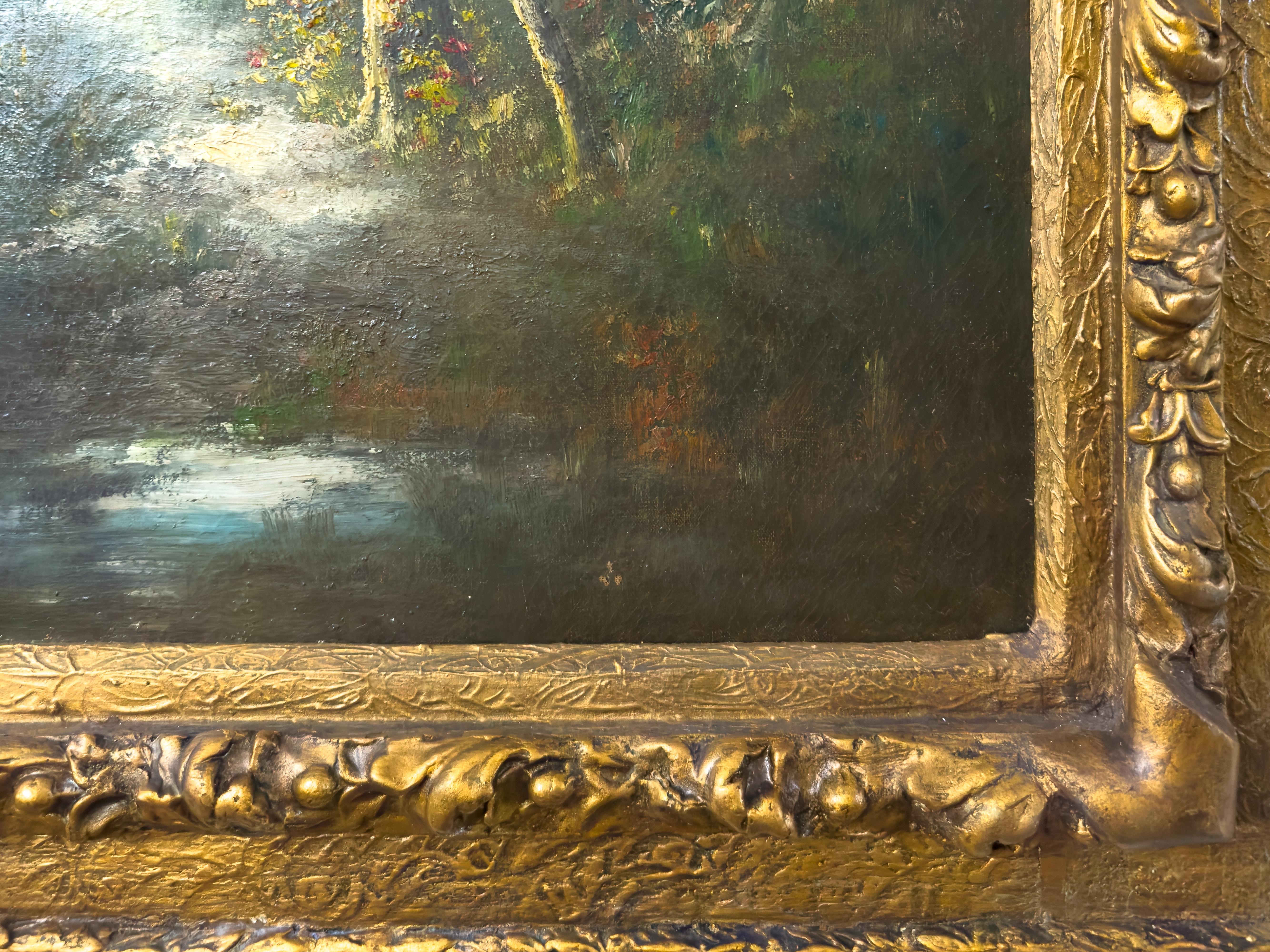 Paysage américain par C.H. Harmon, Californie, années 1900 Bon état - En vente à Lisbon, PT